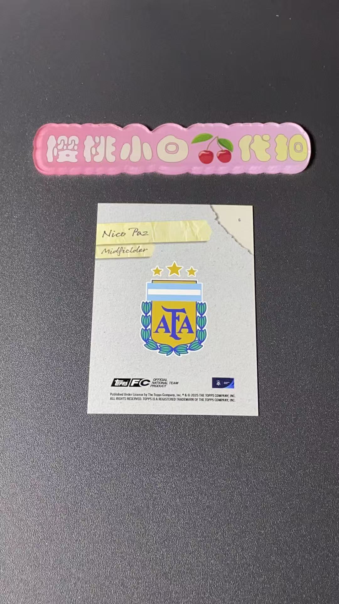 2025 Topps Argentina Nico Paz 樱桃小白 99编 尼科·帕斯 快照 蓝折 蓝天彩虹平行 阿根廷聚焦系列 卡品不保 默认微瑕 收藏必备【许克】