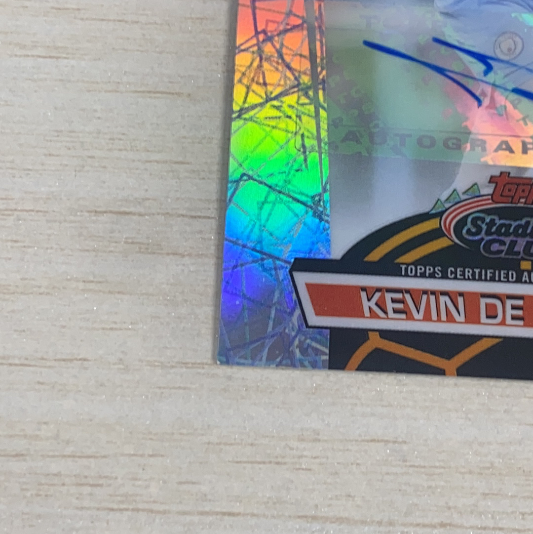 【小牛代拍】2022 Topps Stadium Club Chrome Kevin De Bruyne 欧冠 竞技场 曼城 超级巨星 凯文 德布劳内 光之队 特卡签 199编 签字 银(polo)