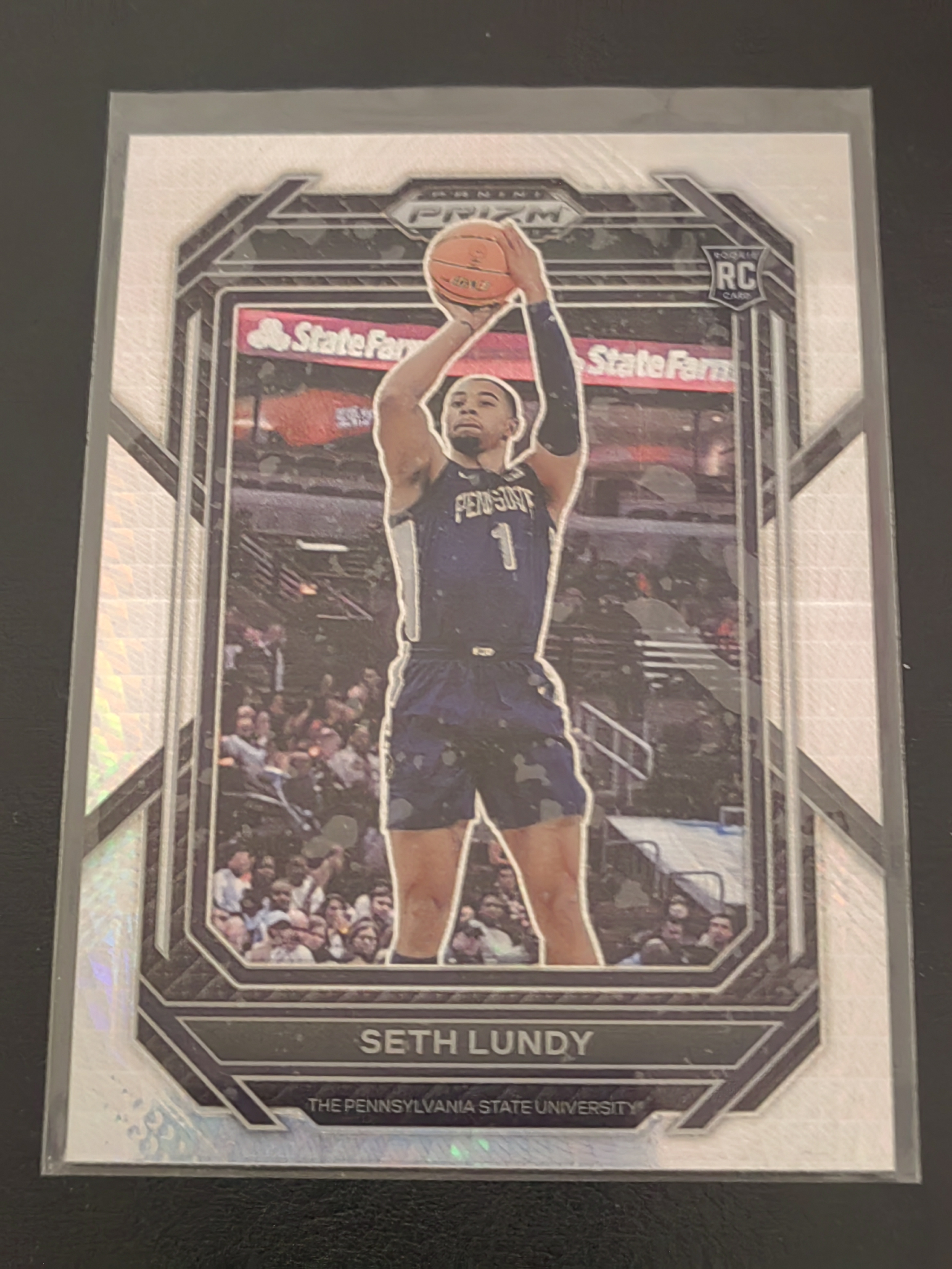 2023 Panini Prizm Draft Picks Seth Lundy RC PZ 塞思・伦迪 老鹰 银折 篮 凑套 白边白角 不保卡品 卡品如图