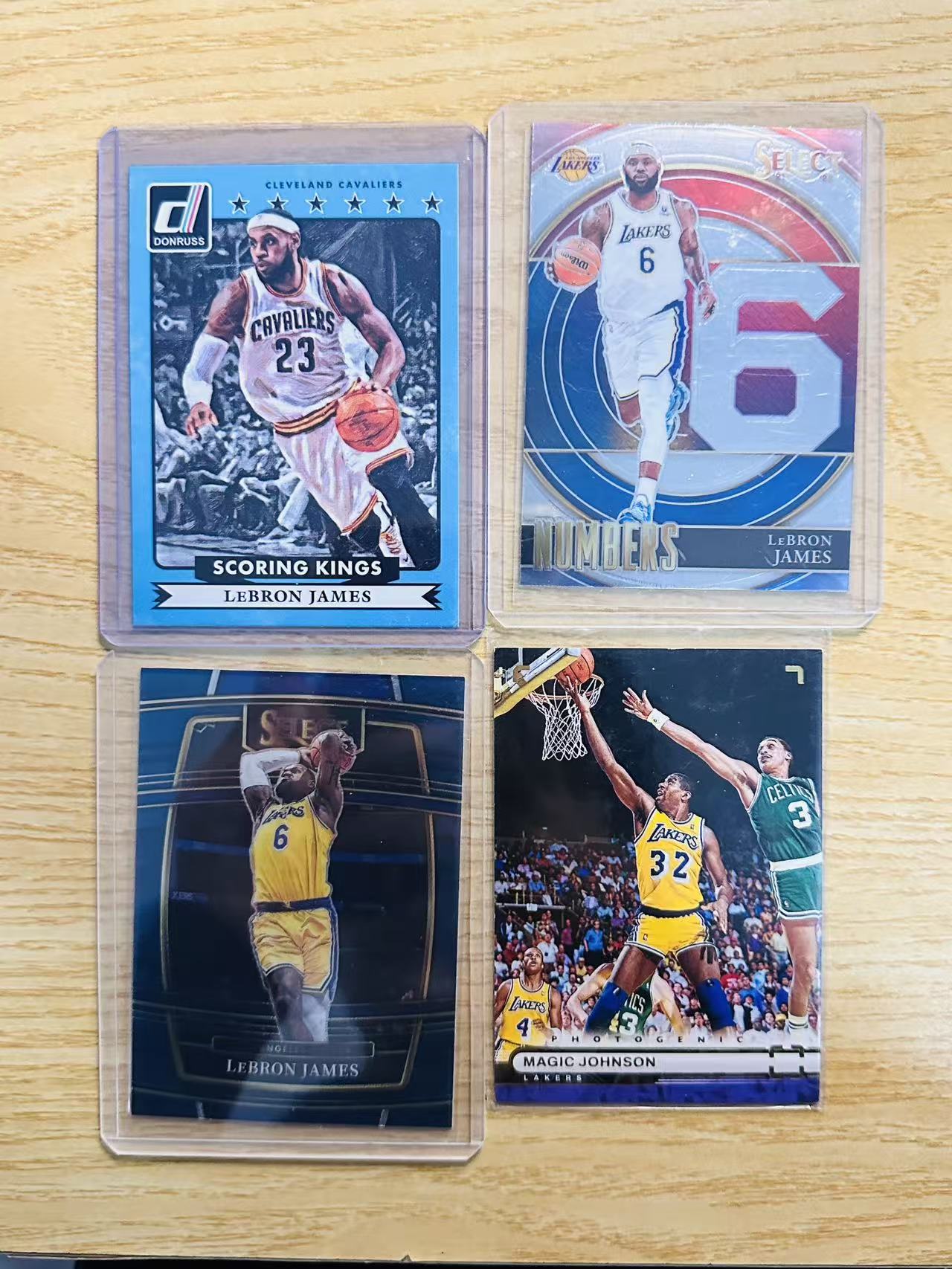 2023-24 Panini Select LeBron James 嘿嘿代卖 勒布朗 詹姆斯 多年份 多系列 特卡 油画 骑士 湖人 4张打包lot 收藏必备