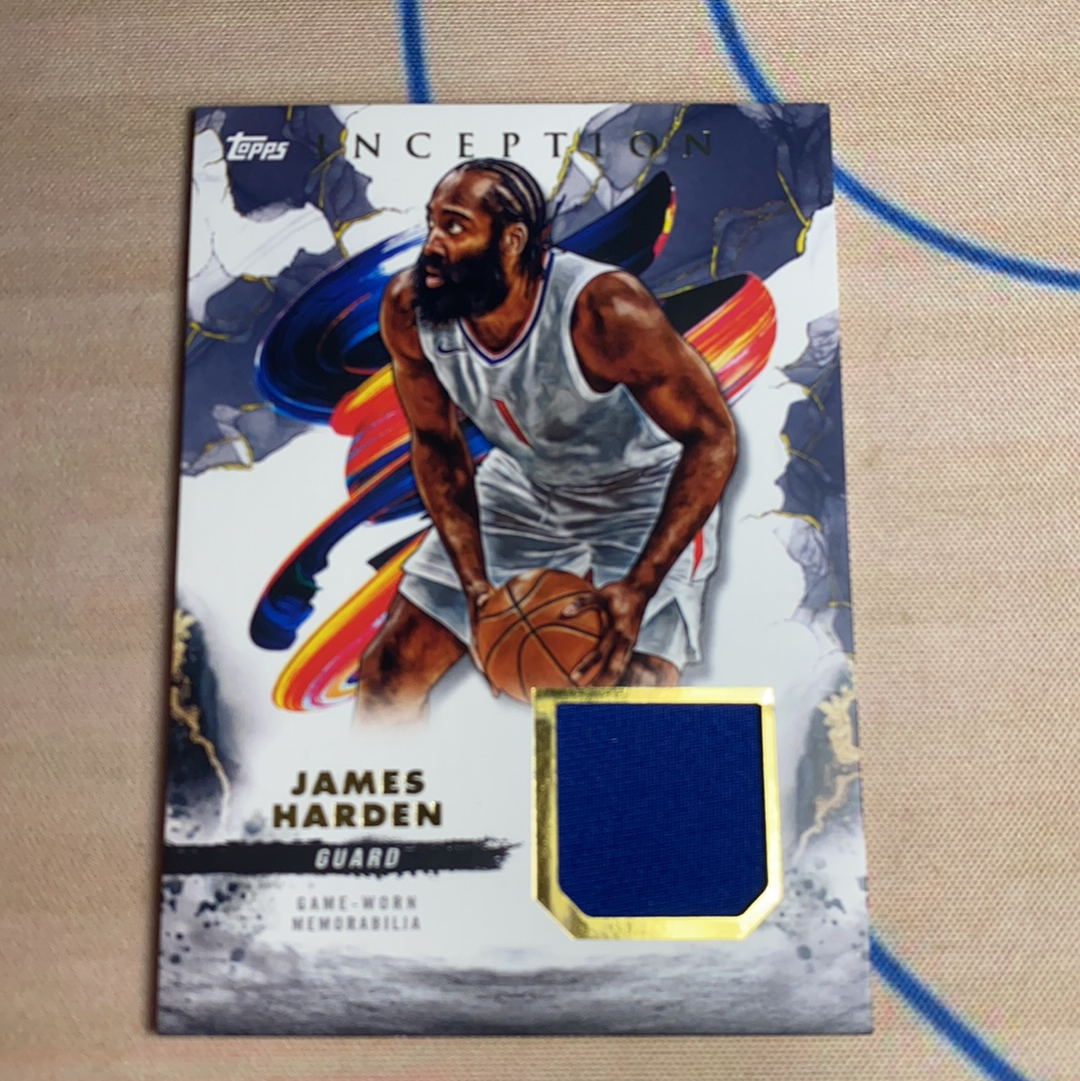 2024-25 Topps inception James Harden 詹姆斯 哈登 落场亲穿球衣 切割物料 盗梦空间 卡品如图 凑套必备