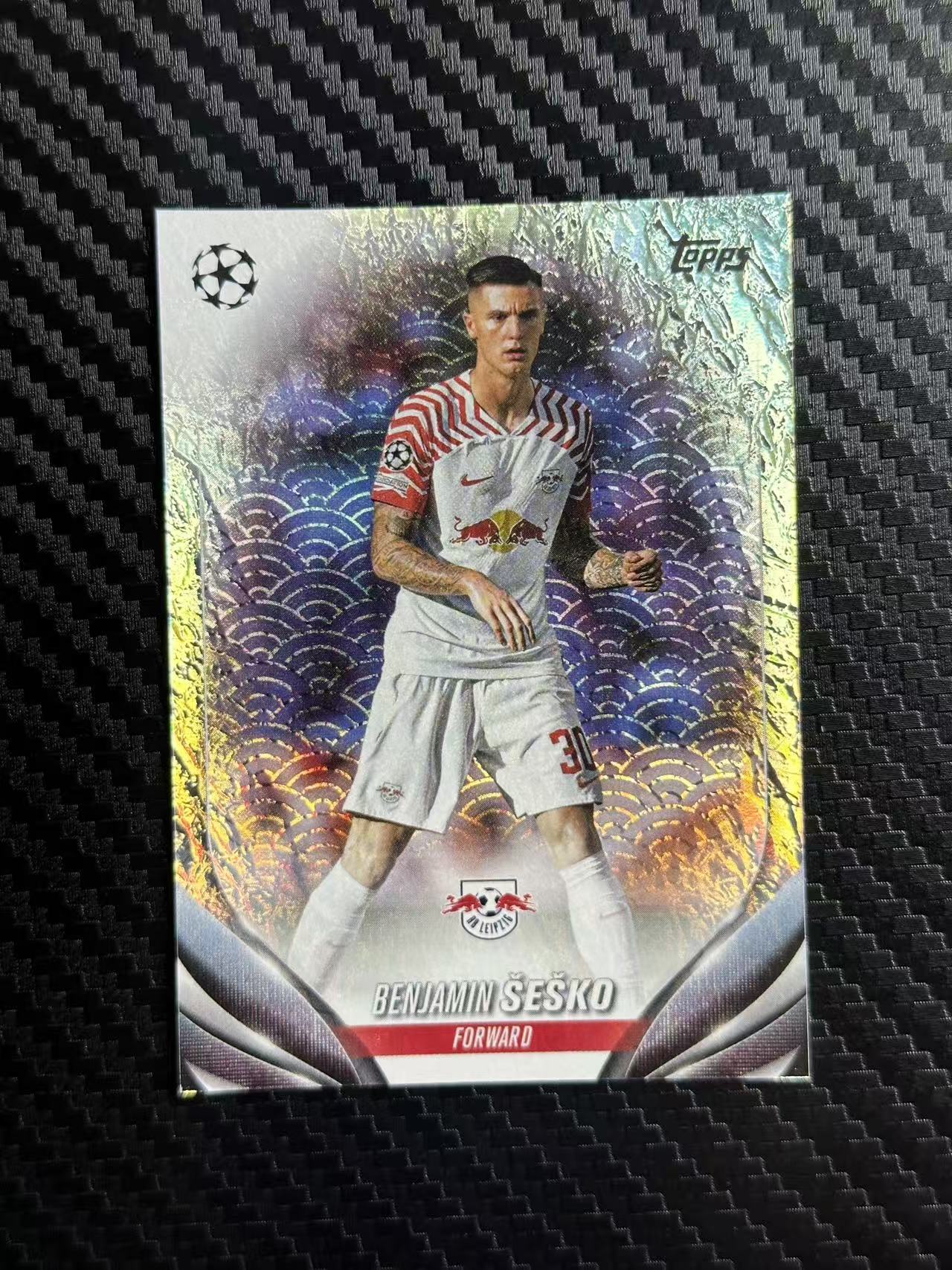 2024 Topps UCC benjamin sesko 欧冠 莱比锡红牛 曼联 本杰明 塞斯科 93/99编 白玉折 卡品如图 拍前看描述