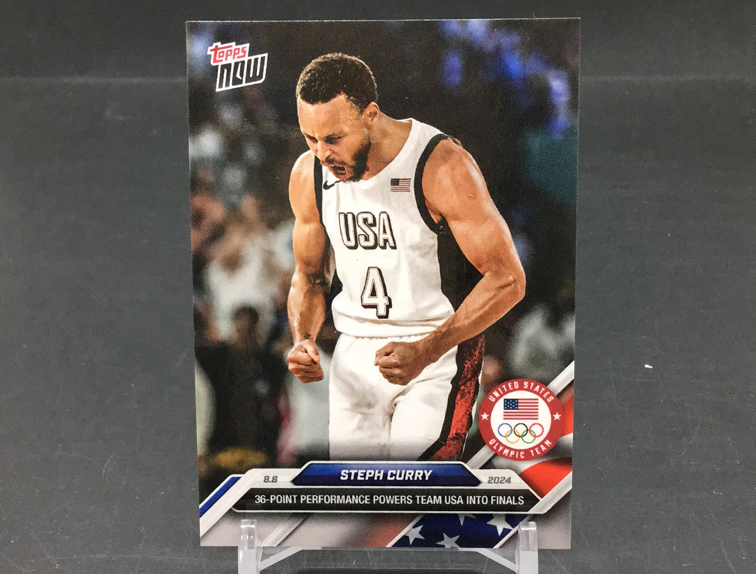 【DC拍卖】11.21 TOPPS NOW 奥运会 勇士王朝核心领袖 联盟历史三分王 斯蒂芬 库里