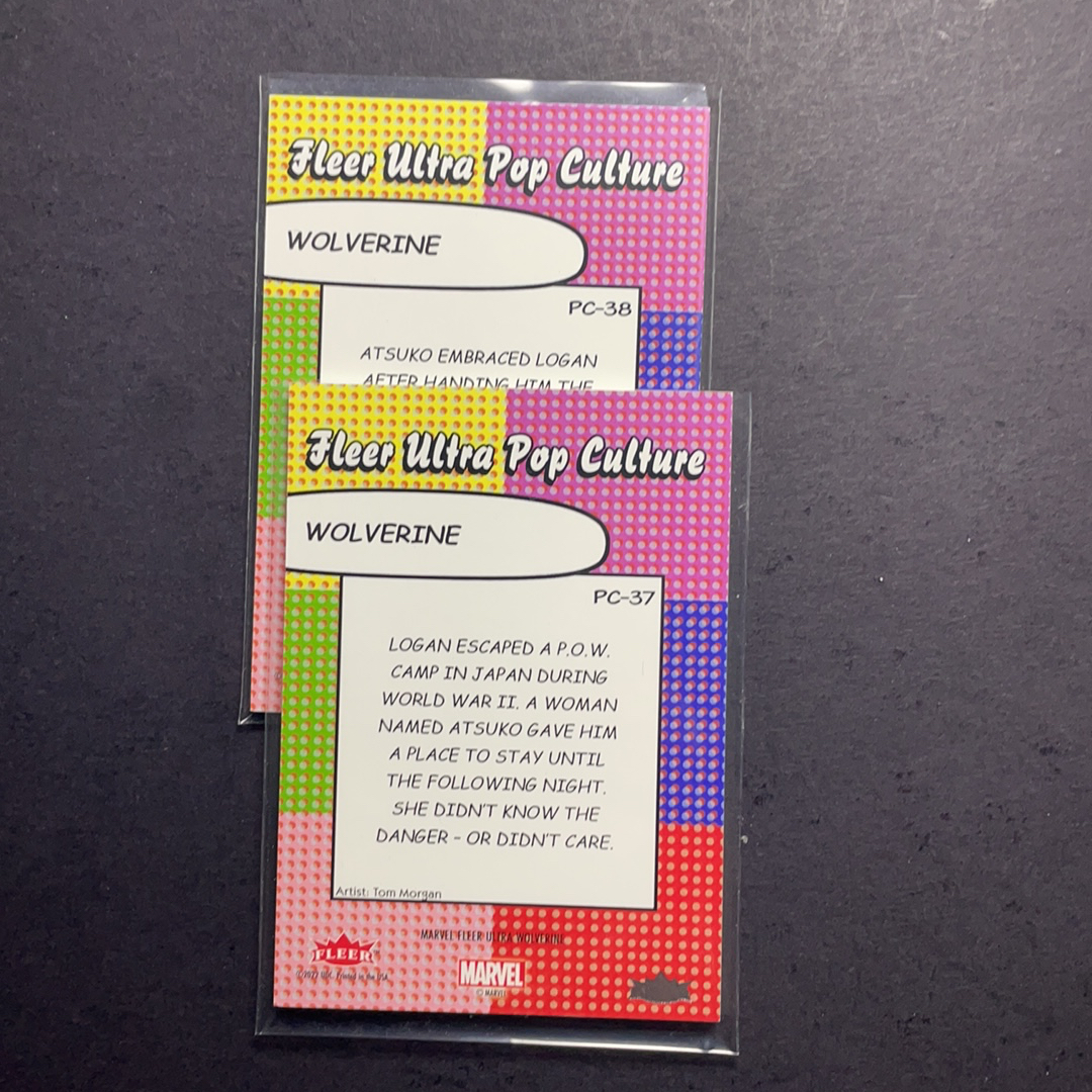 2024 Fleer Marvel (MCU) Ultra金刚狼 金刚狼 波普艺术特卡 大比例SSP 序号PC-37 38 2024 漫威Fleer Ultra金刚狼系列 粉条代拍