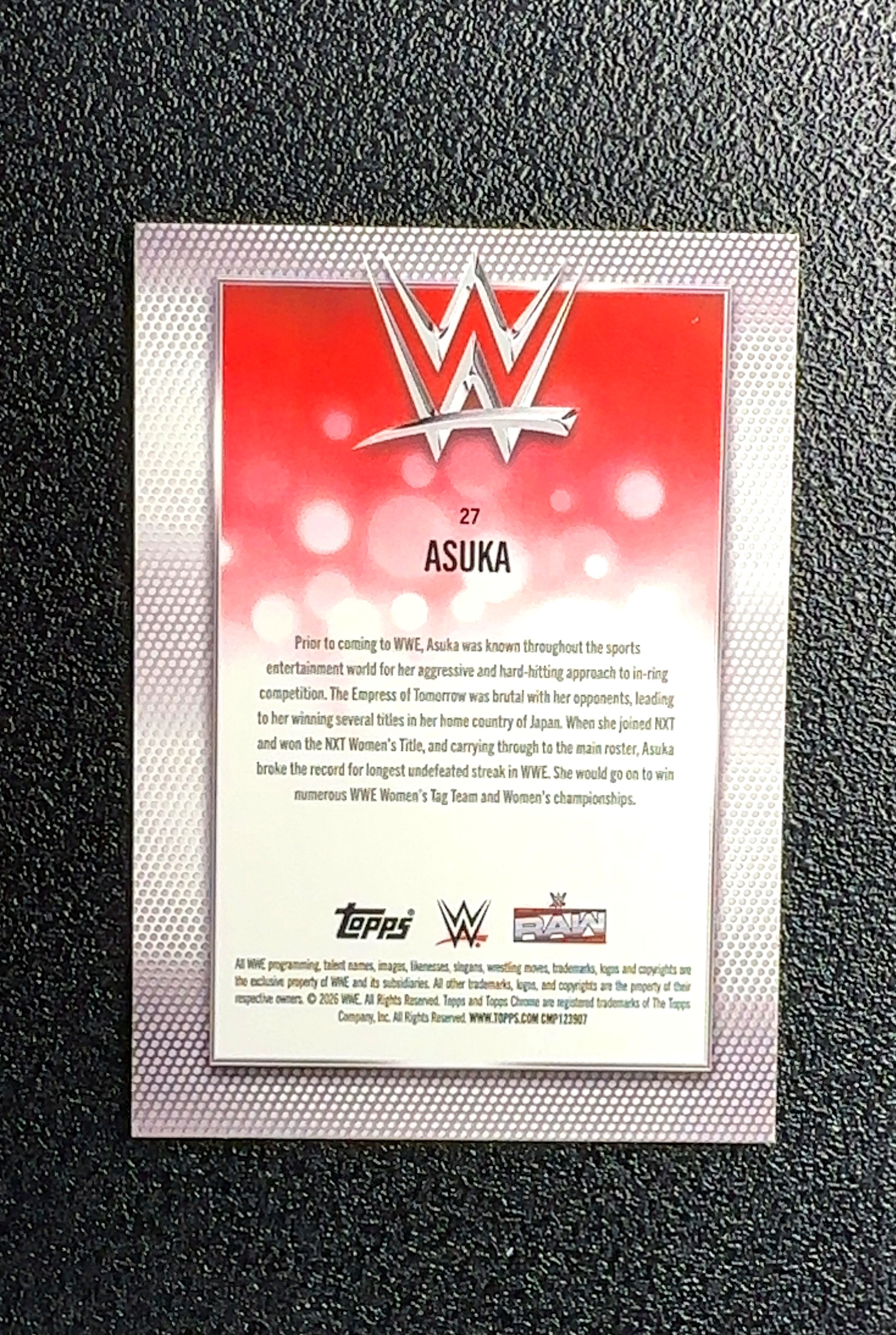 【岛屿拍卖】2025 Topps Chrome Asuka 浅田舞 银格子折 折射 卡品如图 高价值 #27 0023#486