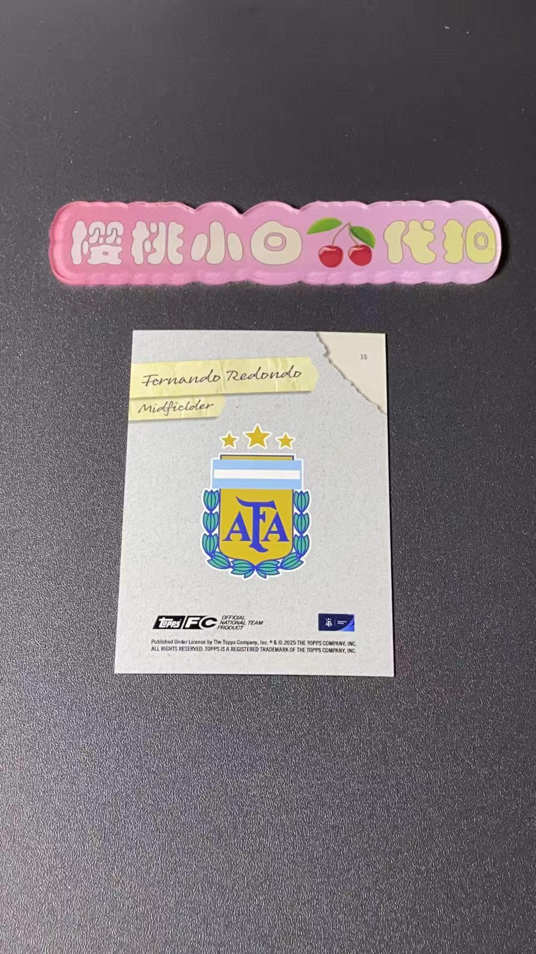 2025 Topps Argentina Fernando Redondo 樱桃小白 99编 费尔南多·雷东多 快照 蓝天阿根廷星球平行 星星折 阿根廷聚焦系列 卡品不保 默认微瑕 收藏必备【许克】