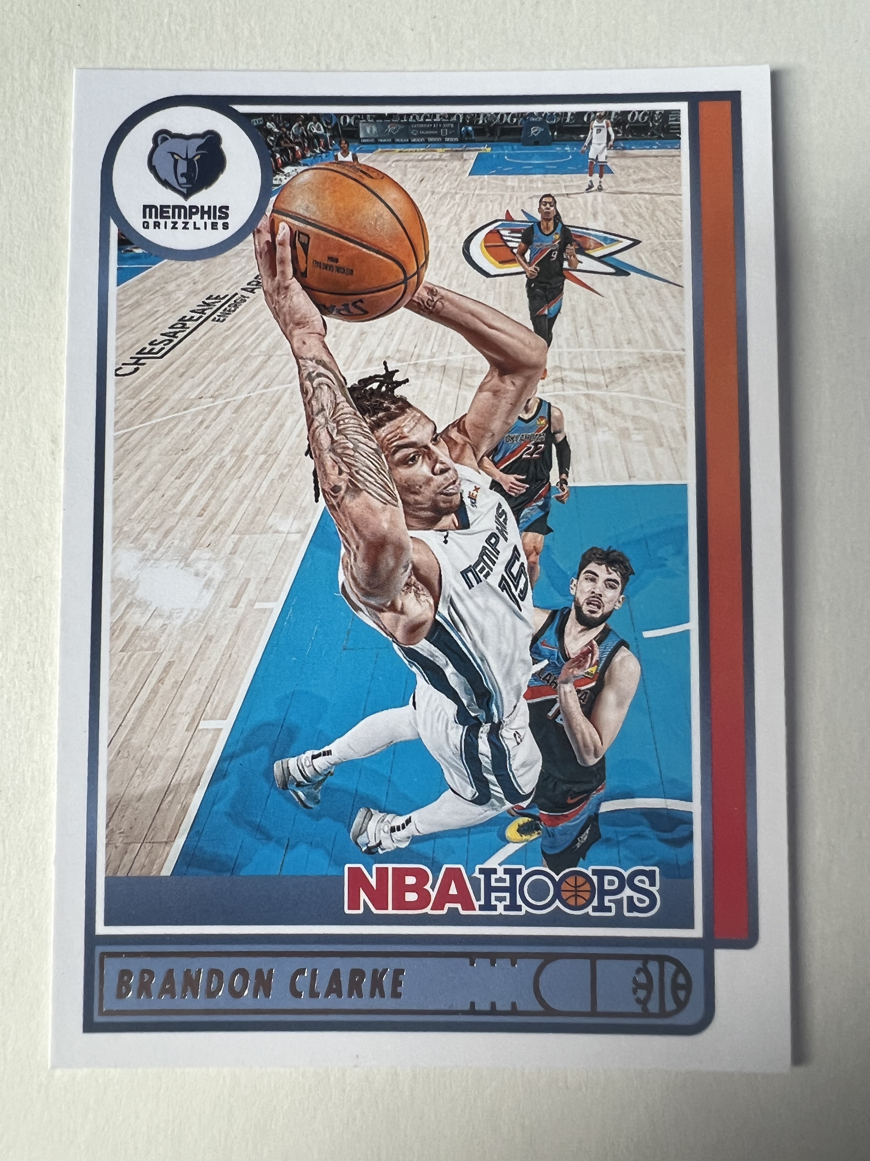 2021-22 Panini NBA Hoops Brandon Clarke 布兰登 克拉克 灰熊队 未来可期 值得收藏 凑套必备 实卡精美 投资佳品 #182