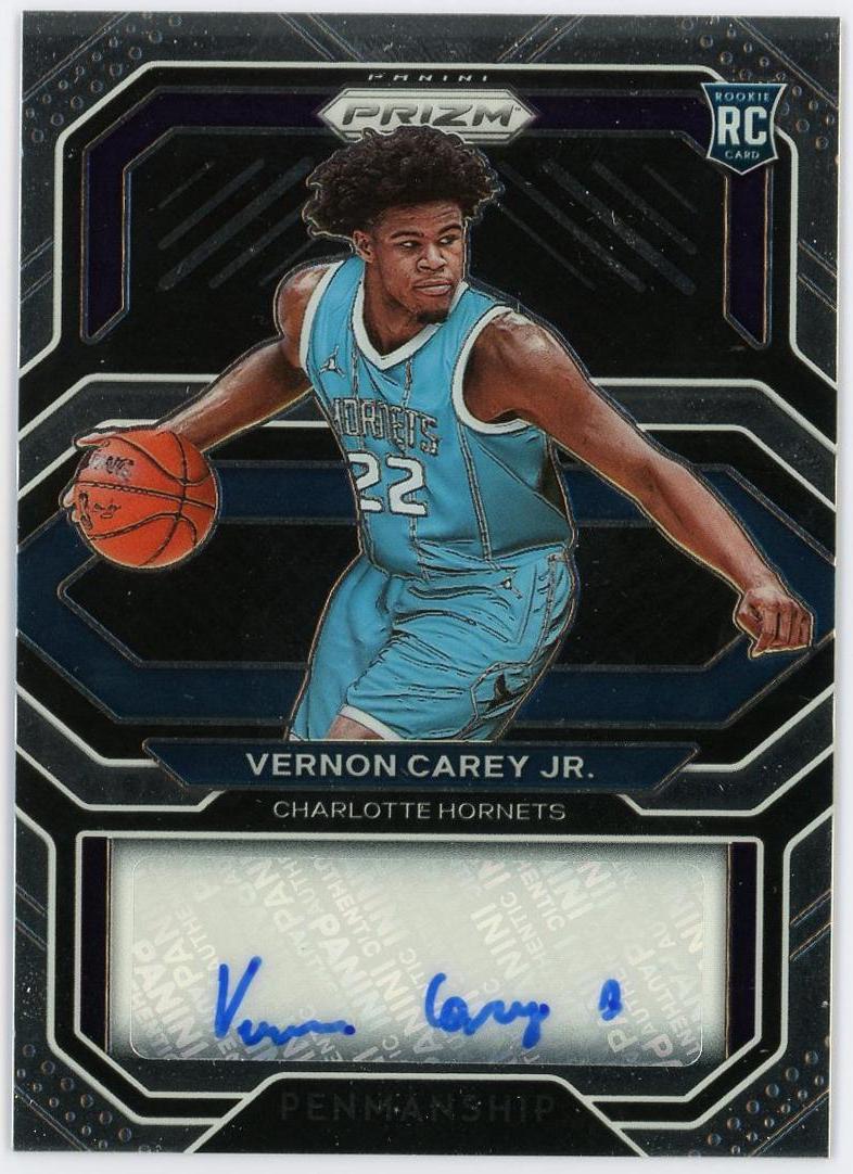 2020-21 Panini Prizm Vernon Carey Jr. RC 弗农凯里 pz 签字 Penmanship 黄蜂 卡品如图 0YQ3/11.16