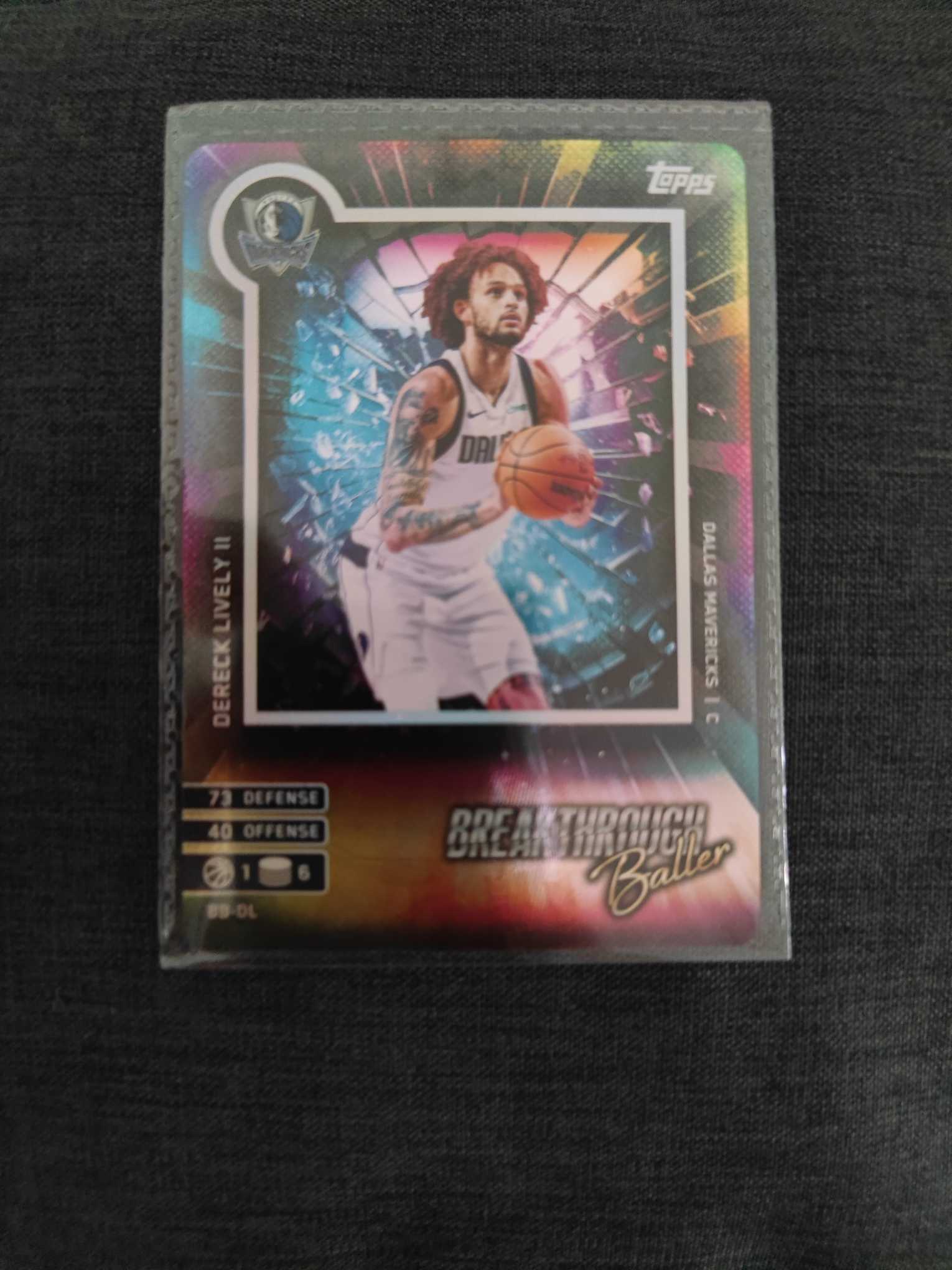 2025 Topps NBA MATCH ATTAX Dereck Lively II 卡游 游戏版 莱夫利 独行侠 破局之将 收藏必备 不保卡品 1-7