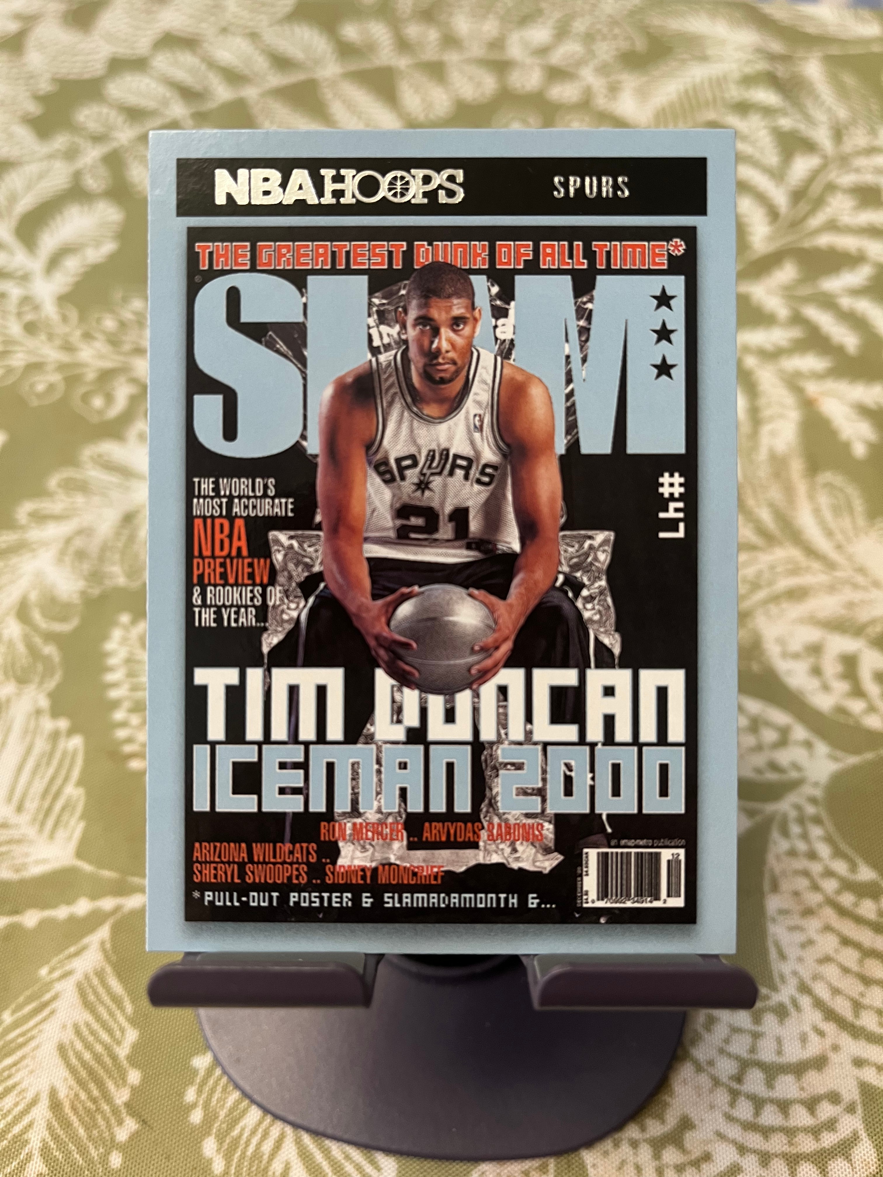 2020-21 Panini Hoops Tim Duncan 蒂姆 邓肯 石佛 马刺【SLAM杂志 特卡 经典选图 经典设计 凑套必备】【边角瑕疵如图 介意勿拍】#1147