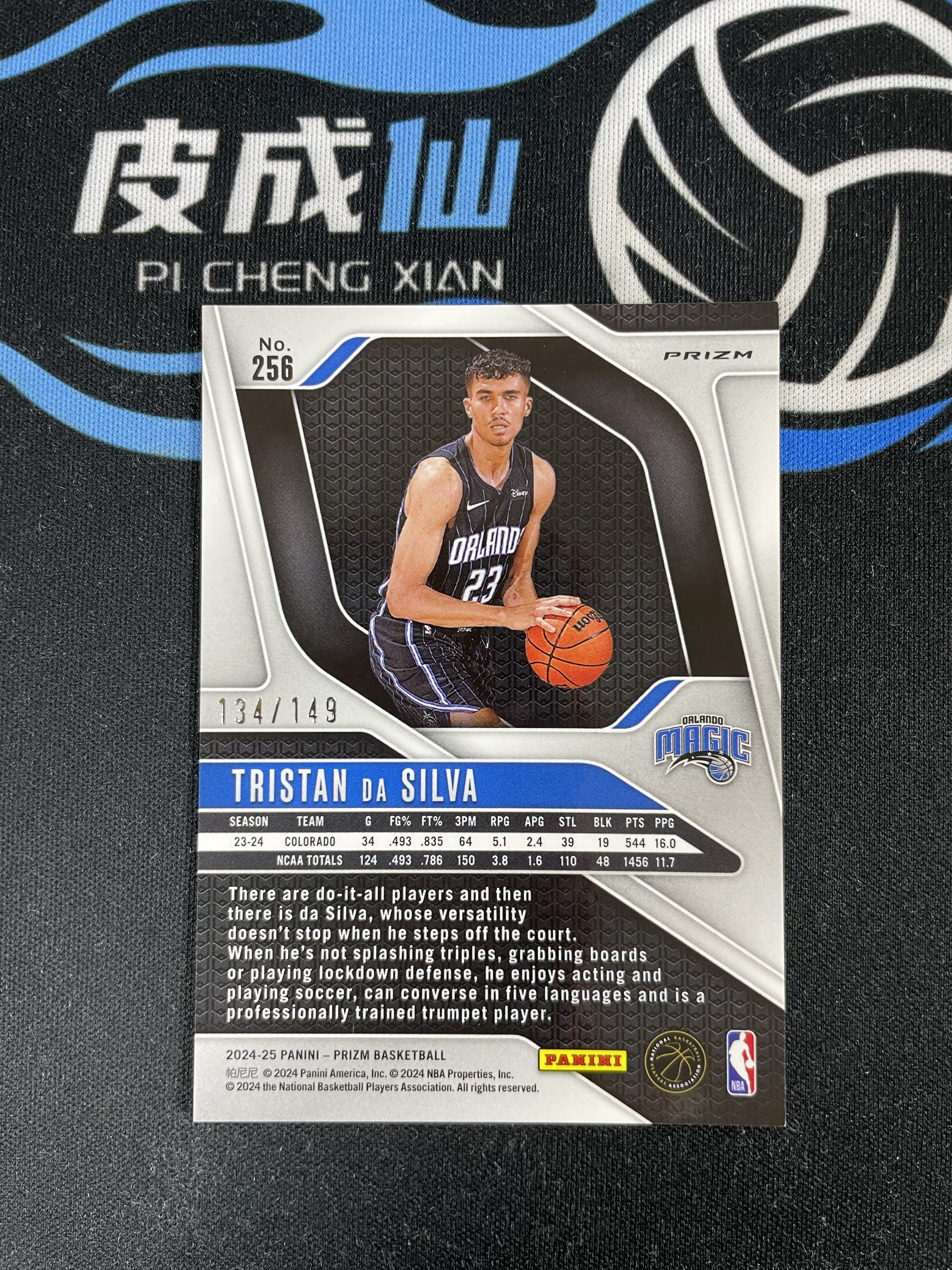 【皮成仙拍卖 统一手续费6%】 PANINI 2024-25 PRIZM 魔术 TRISTAN DA SILVA 特里斯坦达席尔瓦 新秀 RC 紫碎冰折射 149编 值得收藏【只发顺丰】黑杰克53