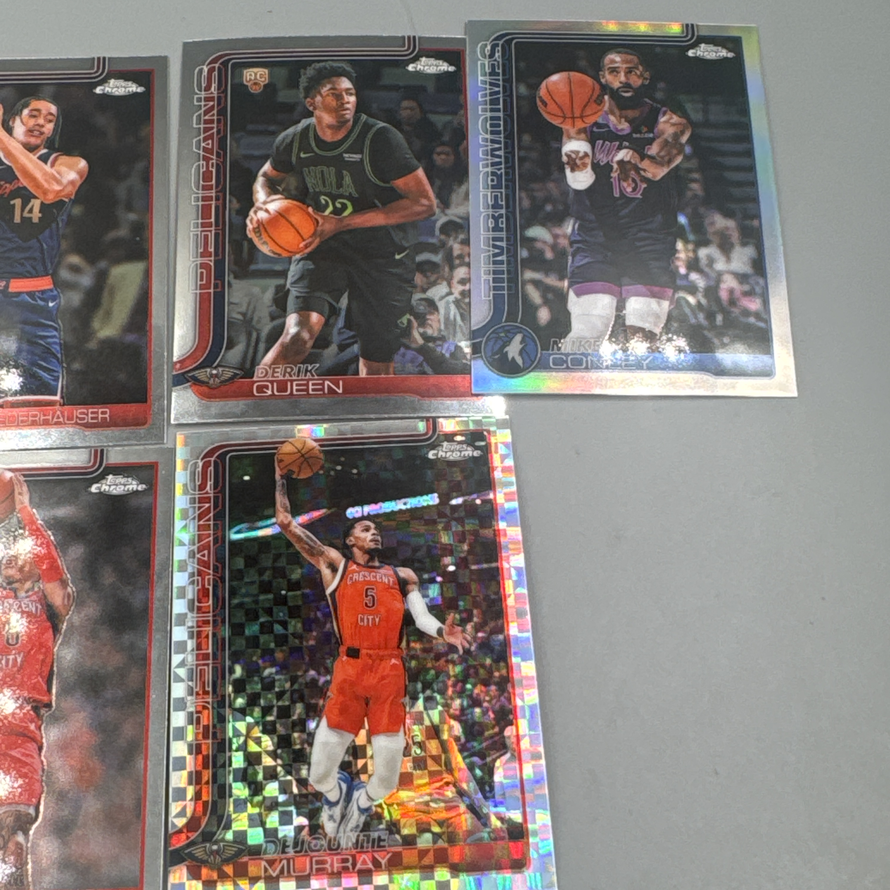 2025 Topps Chrome 费尔斯 莱利 康利 奎因 穆雷 rc 新秀 折射 打包 勾勾