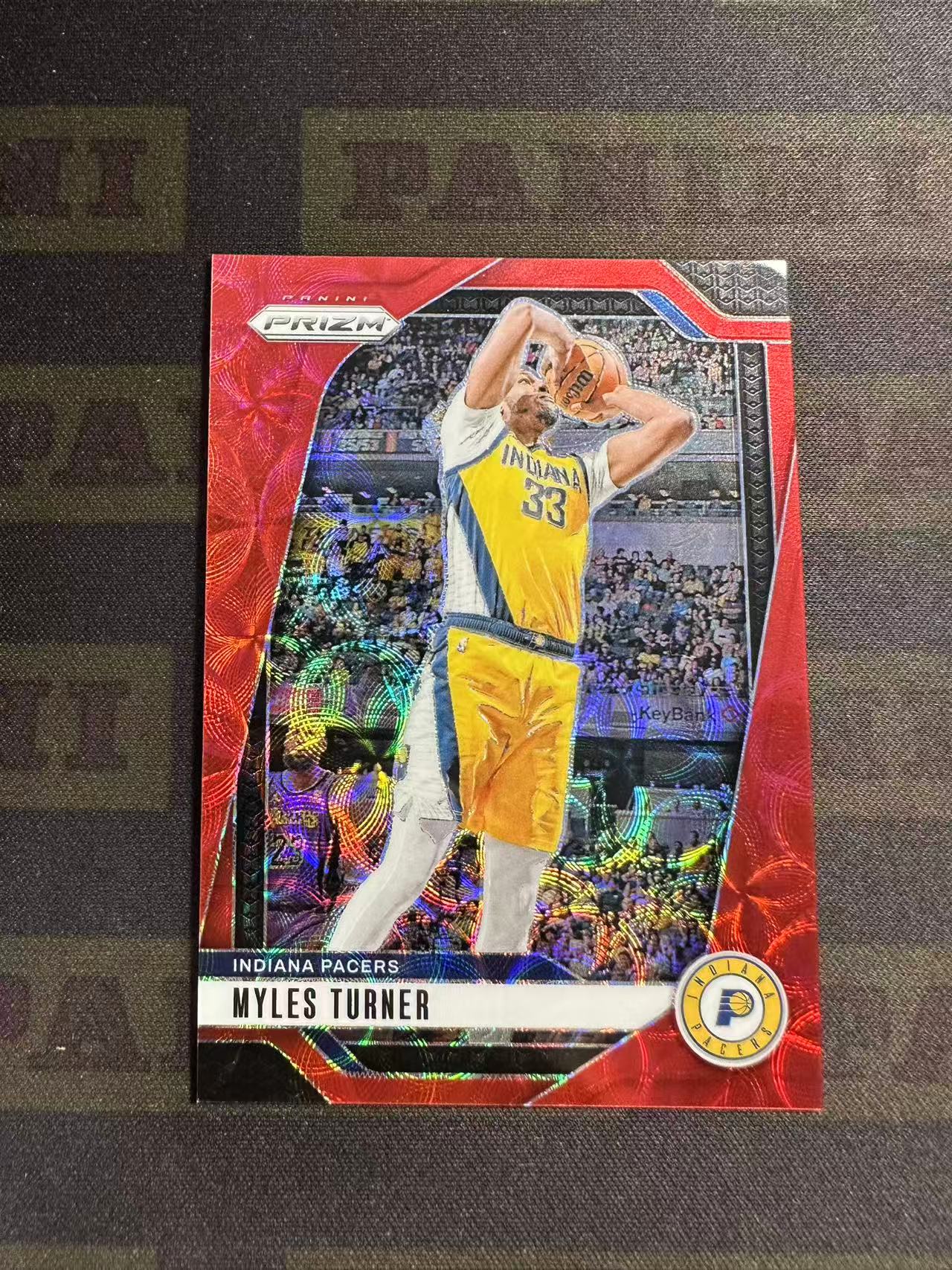 2024-25 Panini Prizm Myles Turner #115 步行者 迈尔斯 特纳 pz 红圈圈折 88编 折射 圈圈折