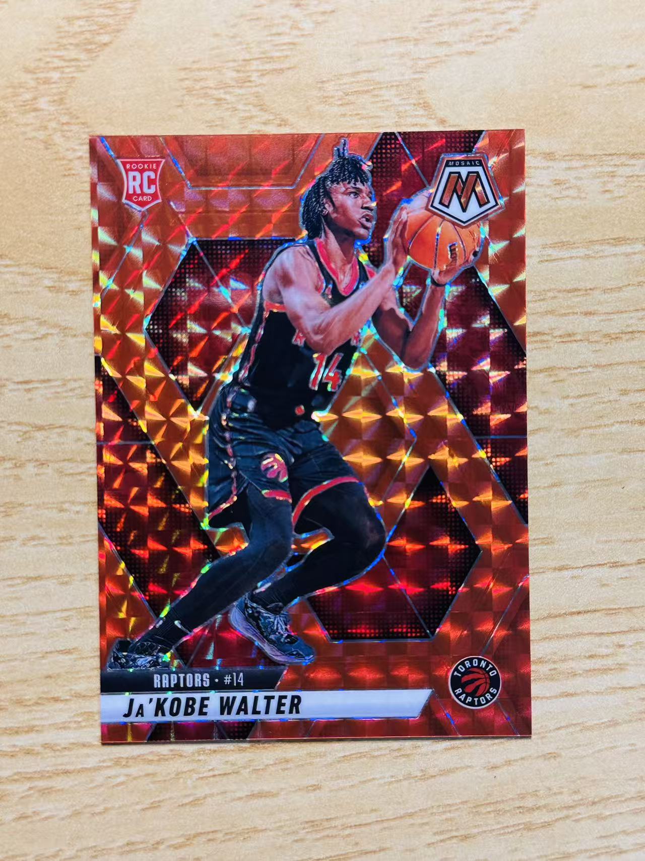 2024-25 Panini Mosaic Ja'Kobe Walter 嘿嘿代卖 马赛克 贾科比 沃尔特 新秀 RC 249编 橙折 猛龙 收藏必备