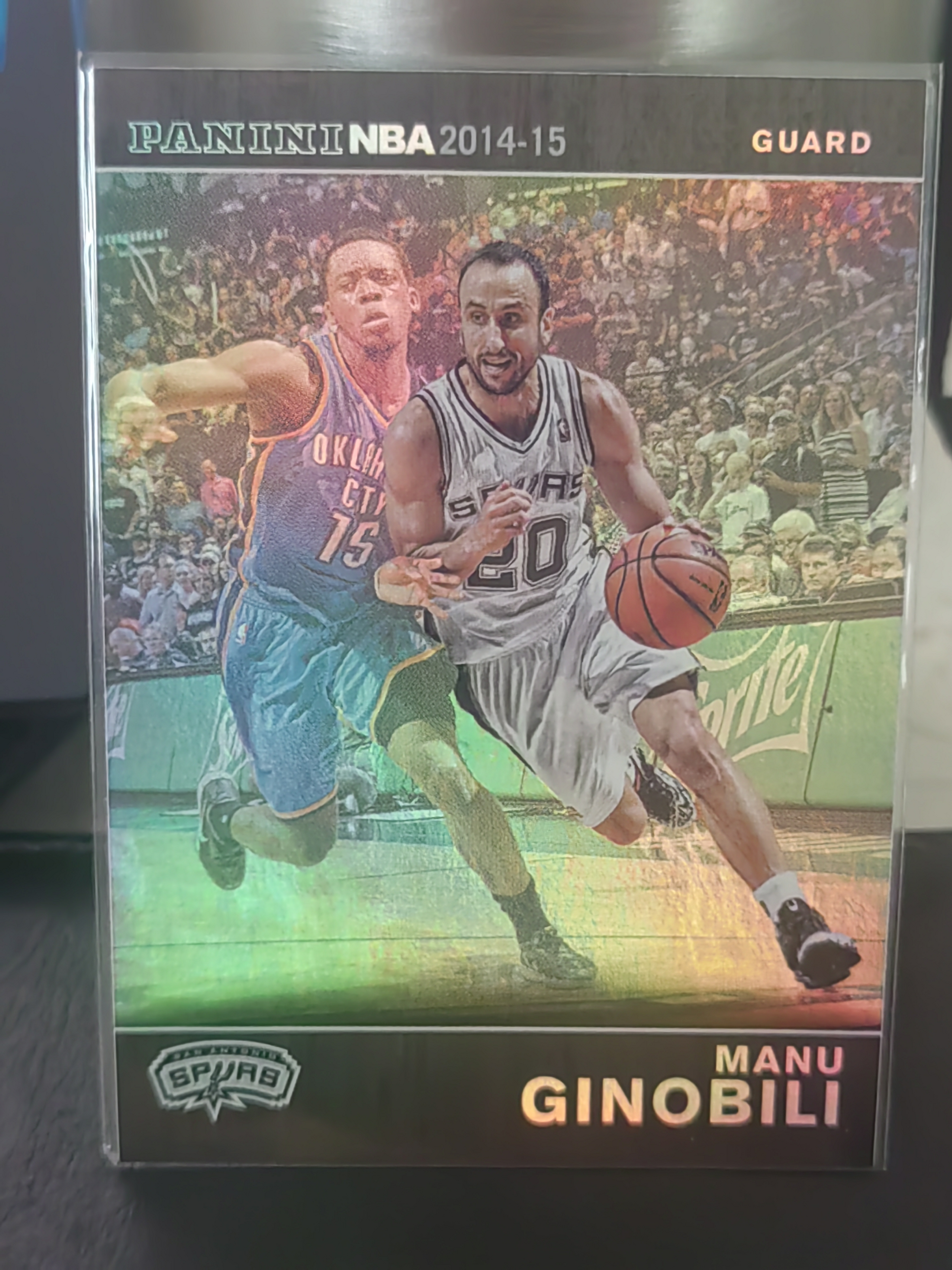 2014 Panini S.p.A Manu Ginobili 中雅图 银折 马努 吉诺比利 妖刀 马刺 篮 白边白角 不保卡品 卡品如图