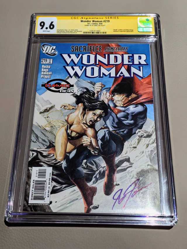 （大Z）ZF77 DC  美漫漫画杂志期刊 Wonder woman 神奇女侠 JG Jones 琼斯 画师 #219期  CGC黄砖9.6分