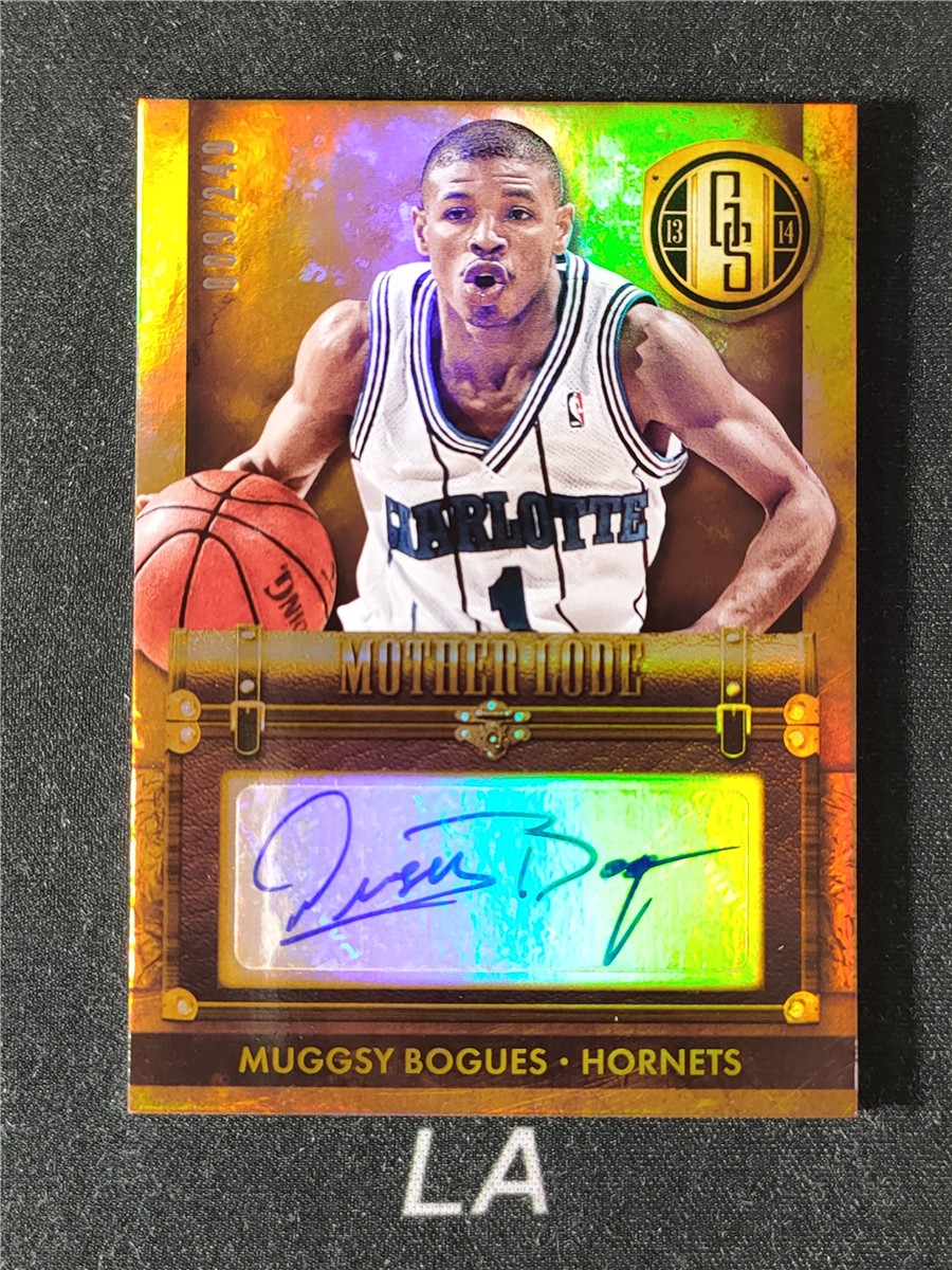 【LA拍卖】1314 Panini Gold Standard Muggsy Bogues 金砖 马格西 博格斯 “小虫”博格斯 黄蜂队