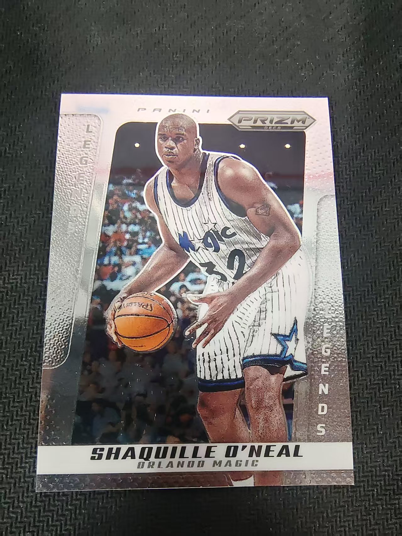 【可合并,不累计】2024-25 Panini Prizm Deca Shaquille O'Neal 大鲨鱼 奥尼尔 魔术 PZ 复刻 划痕 边角瑕疵 #222