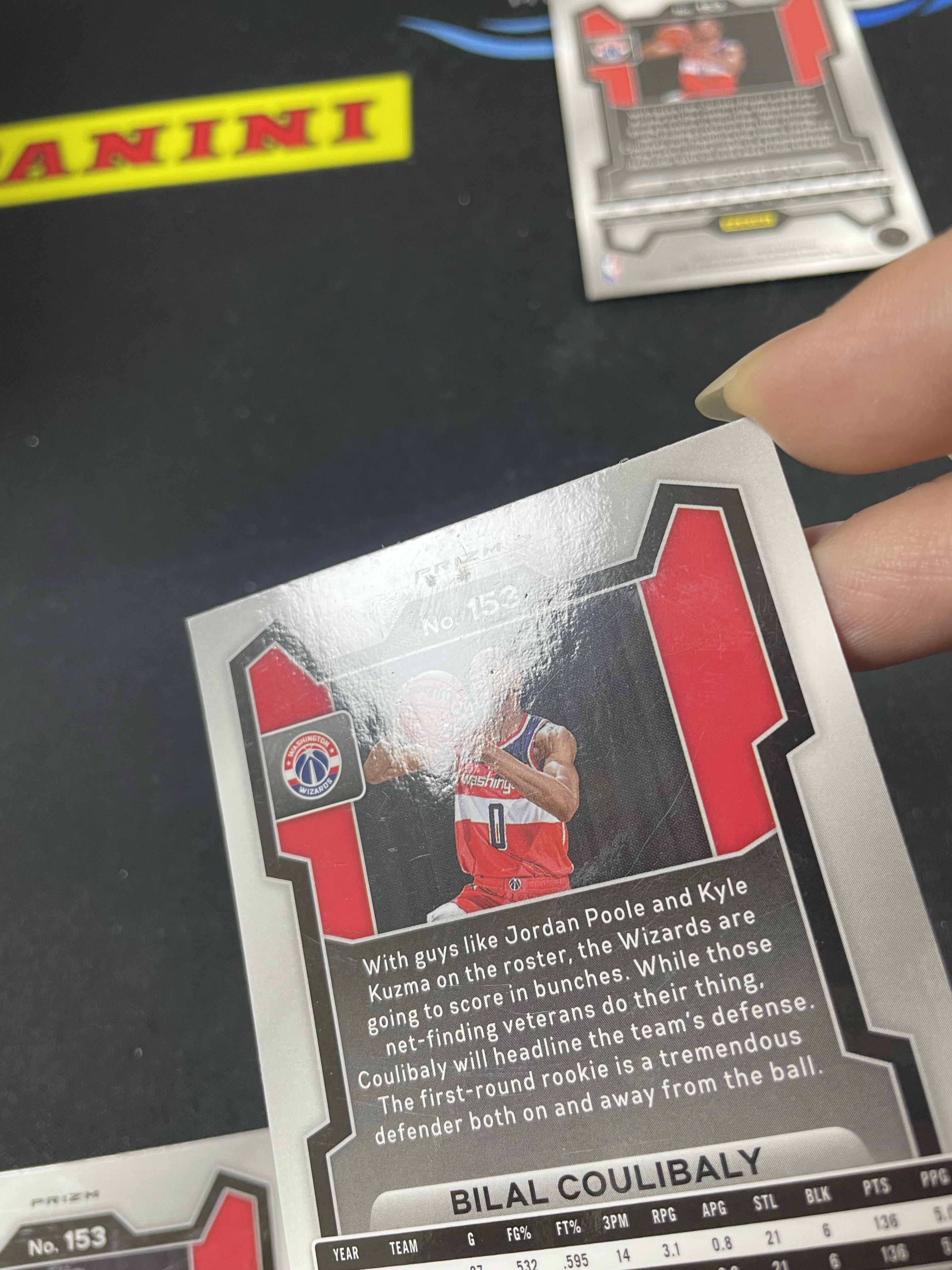 【皮成仙拍卖 统一手续费6%】 PANINI 23-24 PRIZM 奇才 库利巴利 新秀 RC 银折 粉碎冰折射 绿折 一图打包 瑕疵如图 凑套必备 值得收藏【只发顺丰】柱子126