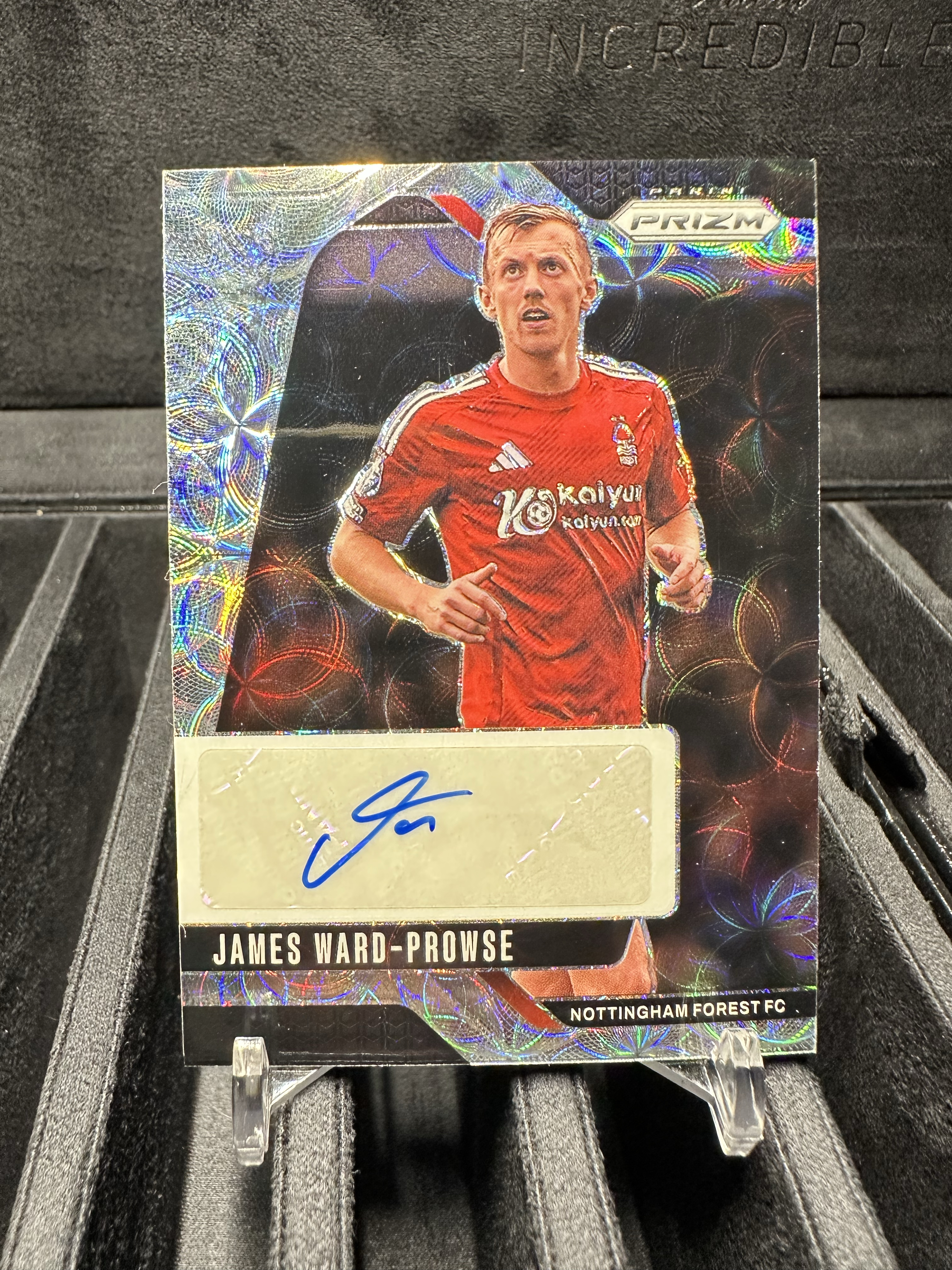 2025 Panini Prizm James Ward Prowse 沃德普劳斯 签字 猝死独占圈圈折 英超诺丁汉森林主力核心 末年pz收藏价值高 折射天花板墨迹完美卡品如图 我的普老师收藏