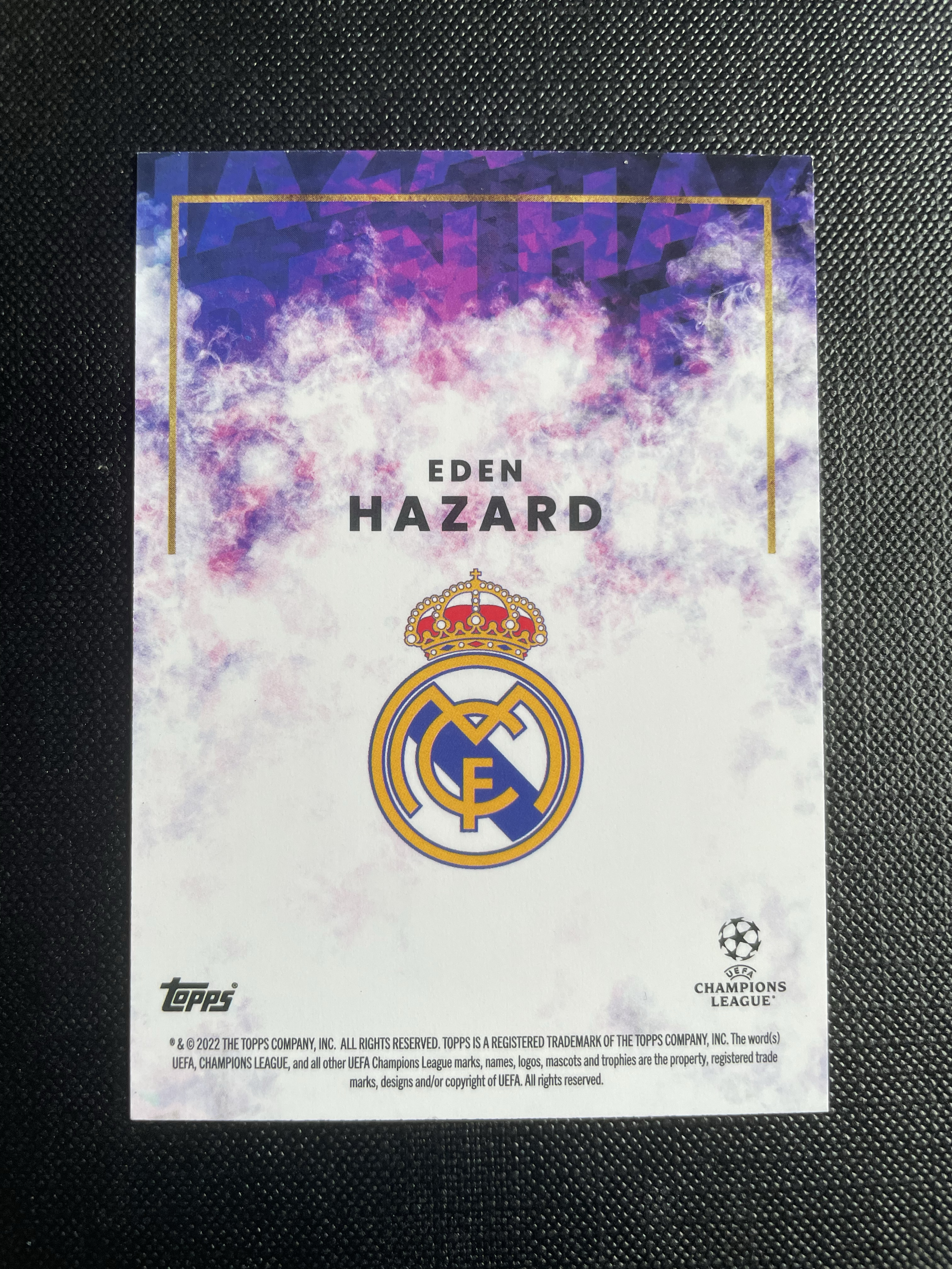 2022 Topps Mourinho Eden Hazard 【hellfire拍卖】topps 穆里尼奥白金盒 皇马 比利时 阿扎尔 base 轻微白边介意勿拍 YN
