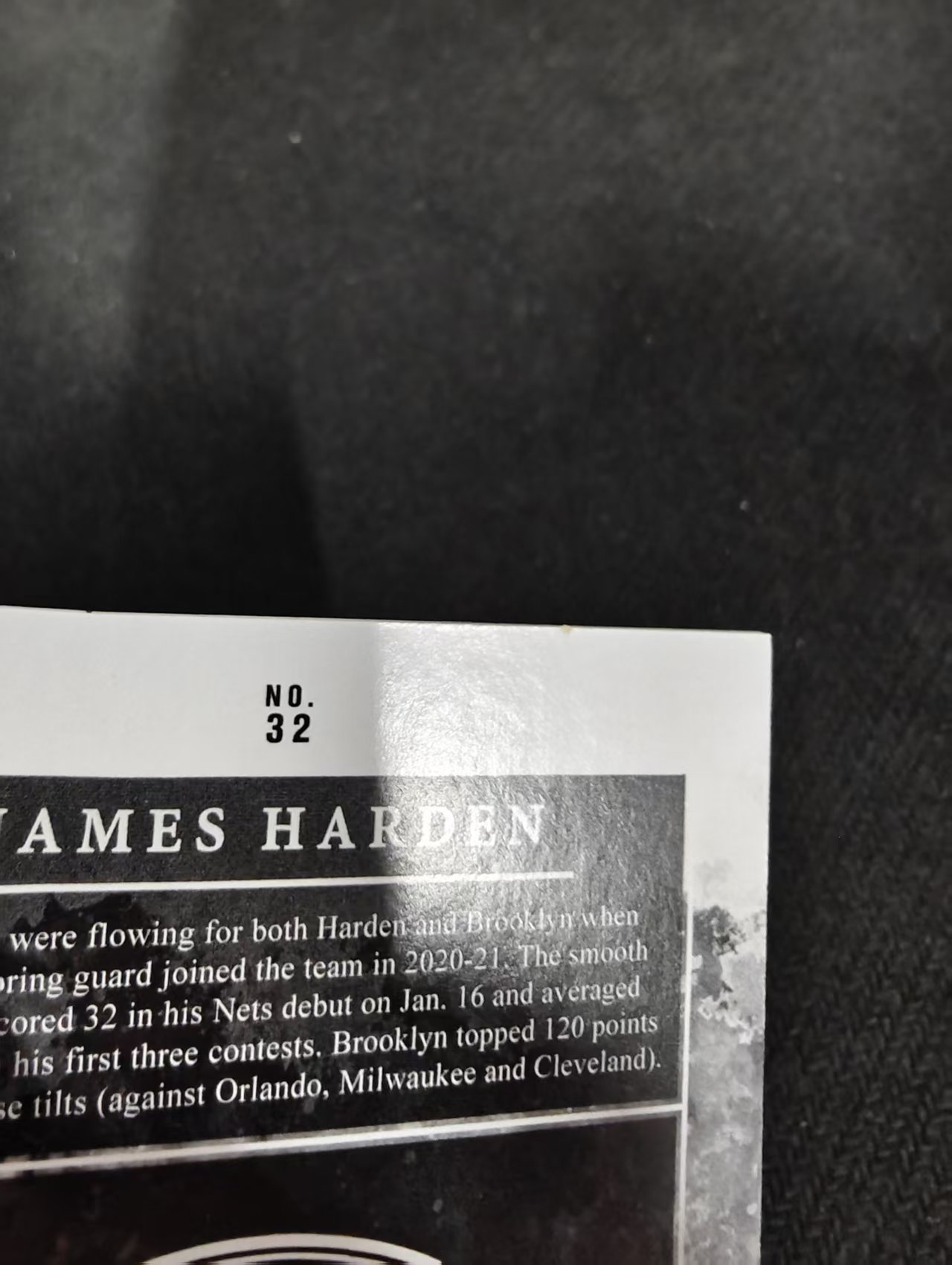 2020-21 Panini Origins James Harden 起源 詹姆斯 哈登 篮网 轻印 边角瑕疵 #32