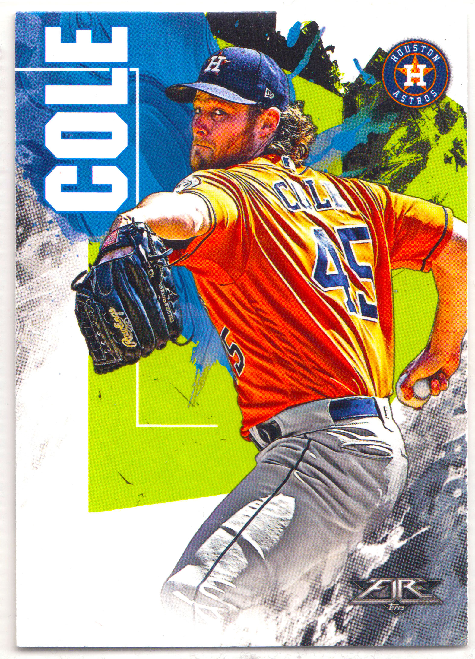 【ABC1 Card Market】2019 Topps Fire Baseball Gerrit Cole 格里特 科尔 Houston Astros 休斯顿太空人 Base Set 基础卡 #82 凑套专收必备 XK13191