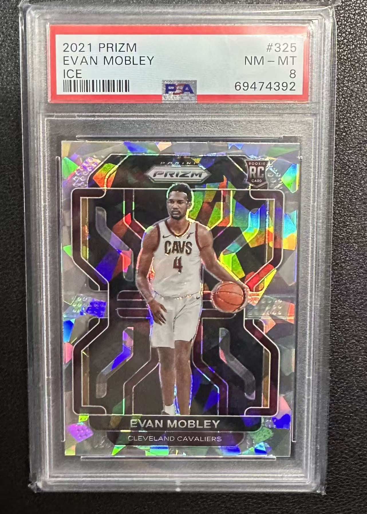2021-22 Panini Prizm Evan Mobley RC Pz 新秀 埃文 莫布里 莫布利 白碎冰 骑士 psa评级 卡品细节如图专收凑套必备