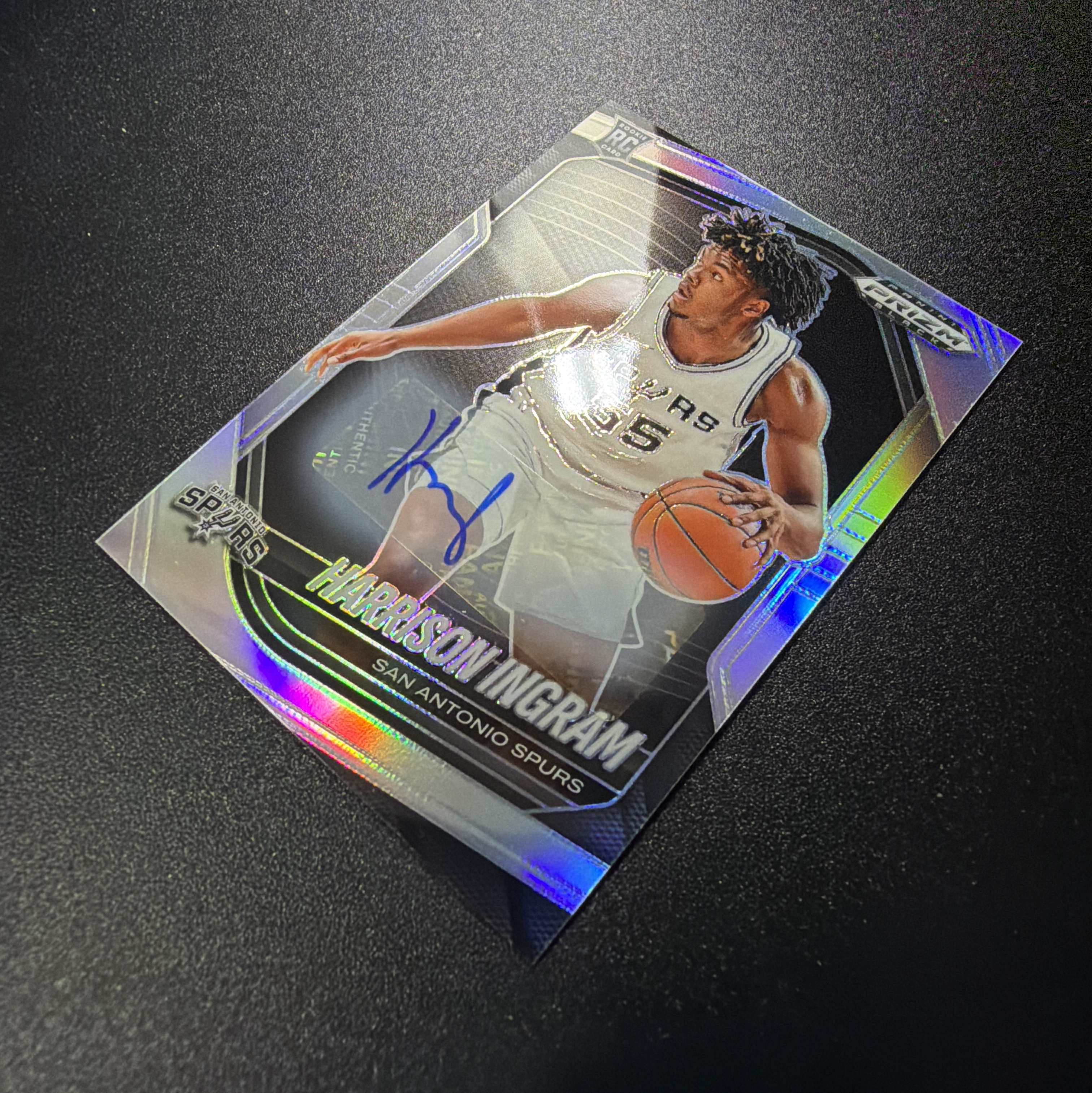 2024-25 Panini Prizm Harrison Ingram RC 【lge代卖】英格拉姆 新秀 签字 pz 银折 折射 马刺 瑕疵如图 周军