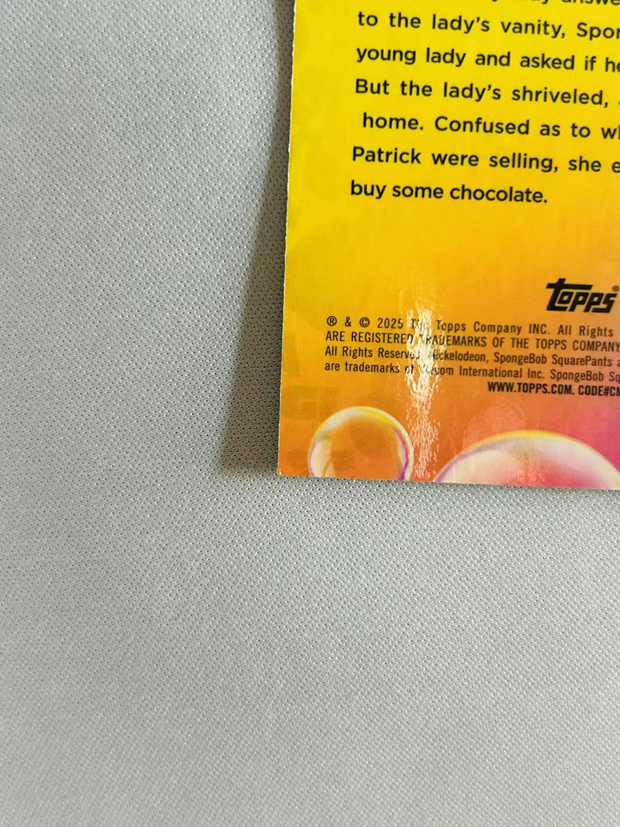 2025 Topps Chrome Spongebob 25TH What are they selling 【西北拍卖】海绵宝宝25周年元年TC 他们在卖什么?/199编青折 海绵宝宝卖巧克力 浪鸭