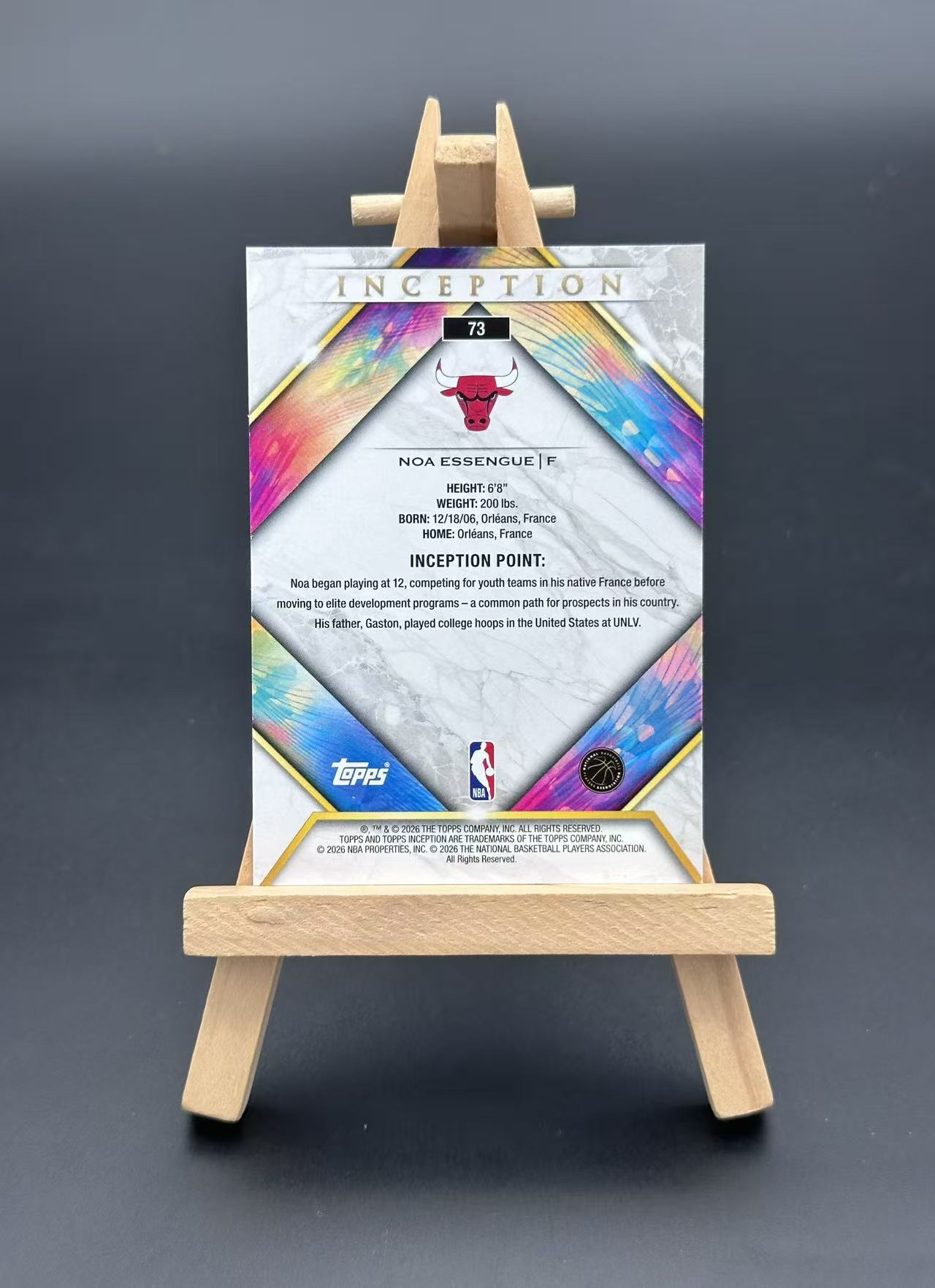 【闪拍代拍】2025-26 Topps Inception 盗梦空间 埃森格 公牛 RC 新秀 base 实拍如图【老九门 9】