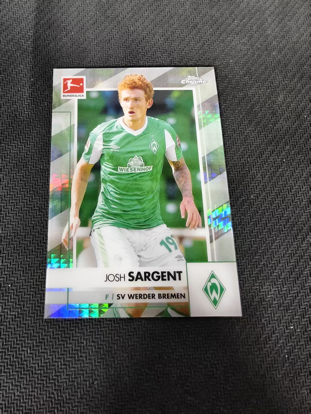 【可合并,不累计】2021 Topps Chrome SARGENT 德甲 萨金特 云达不来梅 折射 199编 瑕疵如图