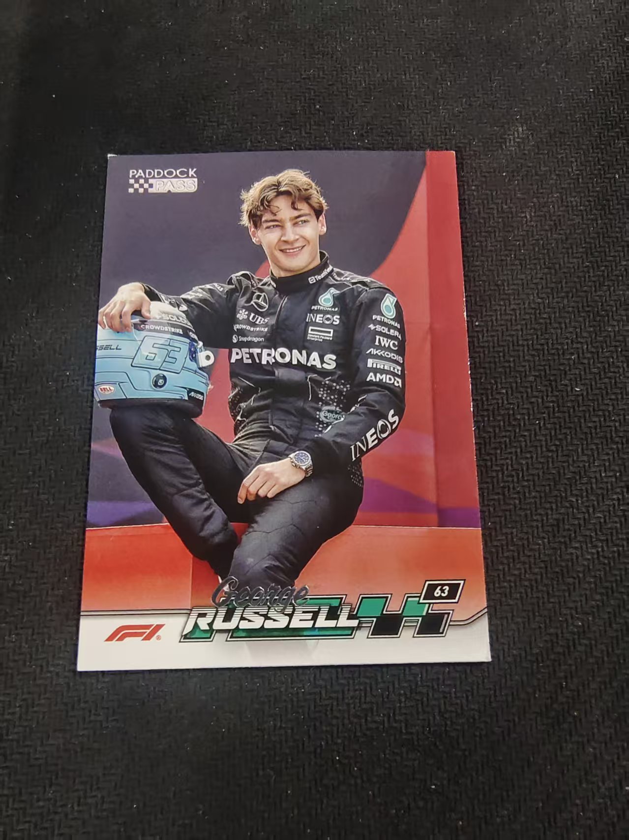 【汽水拍卖】2024 Topps Paddock Pass F1 George Russell 拉塞尔 梅奔 奔驰 围场通行证 划痕 边角瑕疵 @5