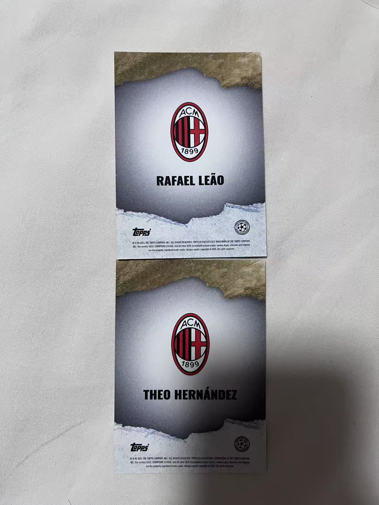 2021 Topps GOLD Rafael Leao 【mxn拍卖】欧冠 特奥 莱奥 base AC米兰 葡萄牙 法国 不发到付