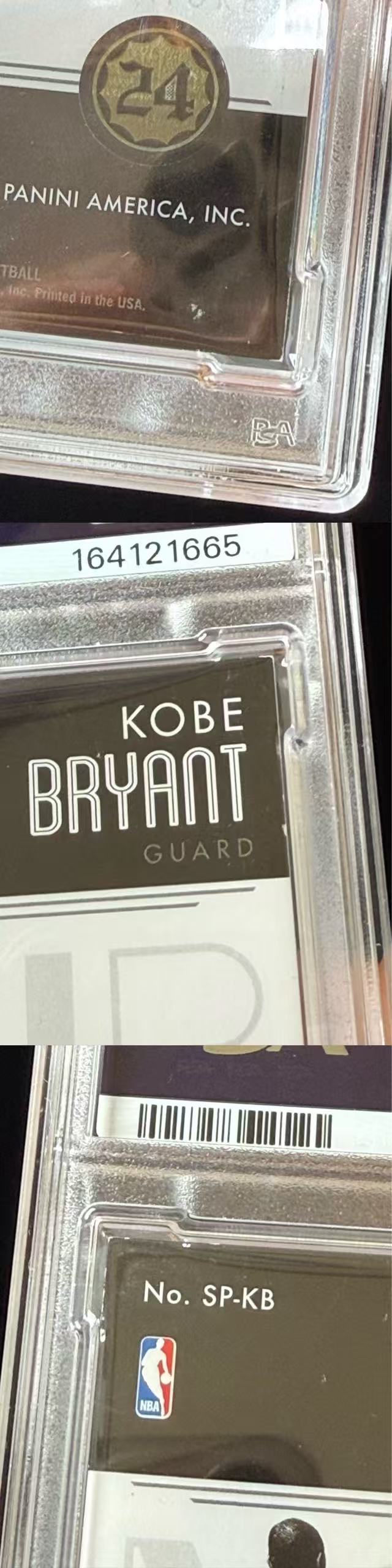 2016-17 Panini Noir Kobe Bryant 科比布莱恩特 黑曼巴 湖人 诺尔 125编 镜面 聚光灯 最美背影灯 金笔签 签字 卡签 PSA8分 细节如图 #赵总# A1920
