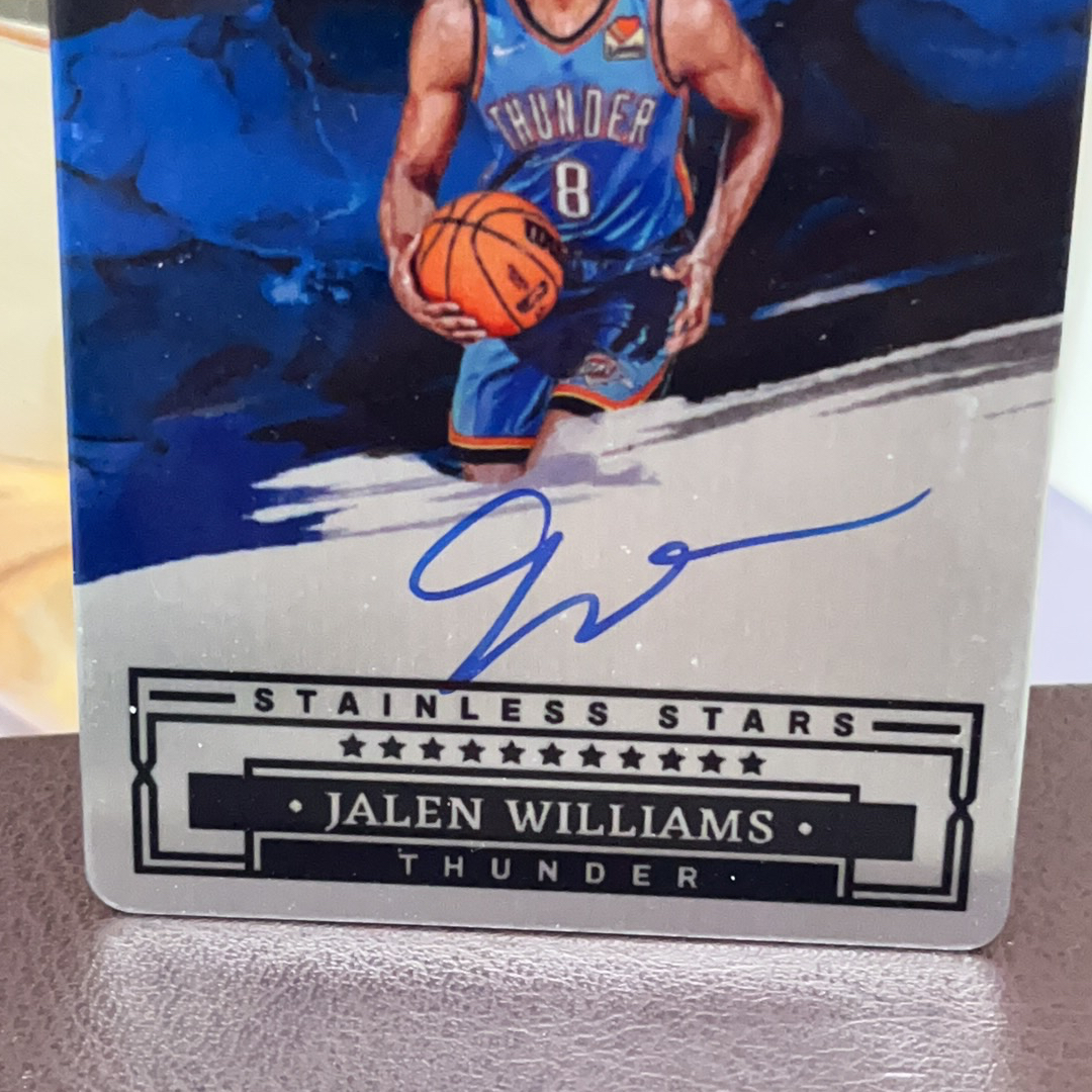 2022-23 Panini Impeccable Jalen Williams RC 雷霆 夺冠队伍 新秀 老八 杰伦 威廉姆斯 小真金 铁板 签字 卡签 75编 卡品如图