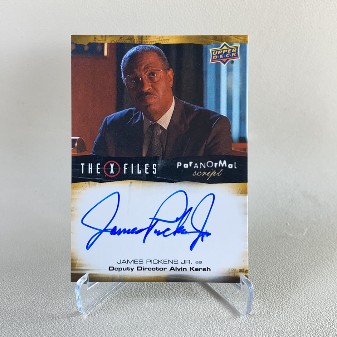 【弈卡代拍】2025 The X- Files UPPER DECK ud X档案 经典美剧 特卡 签名签字 卡签 小詹姆斯 皮肯斯 饰演 Deputy Director 品相如图 收藏必备 老虎