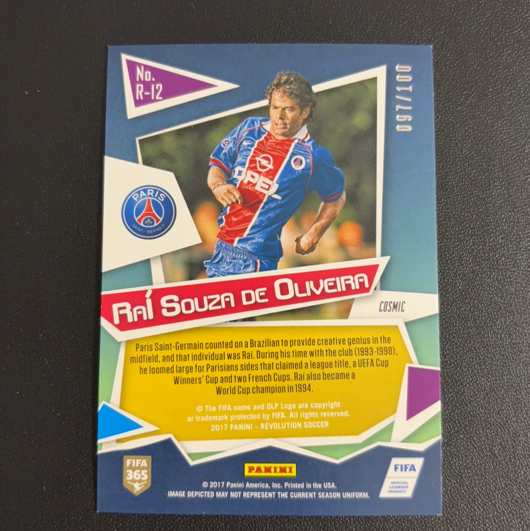 2017 Panini Revolution Raí Souza Vieira de Oliveira 帕尼尼 100编 革命者特卡 巴黎圣日耳曼 奥利维拉 小罗 齐达内 亨利 专收必备