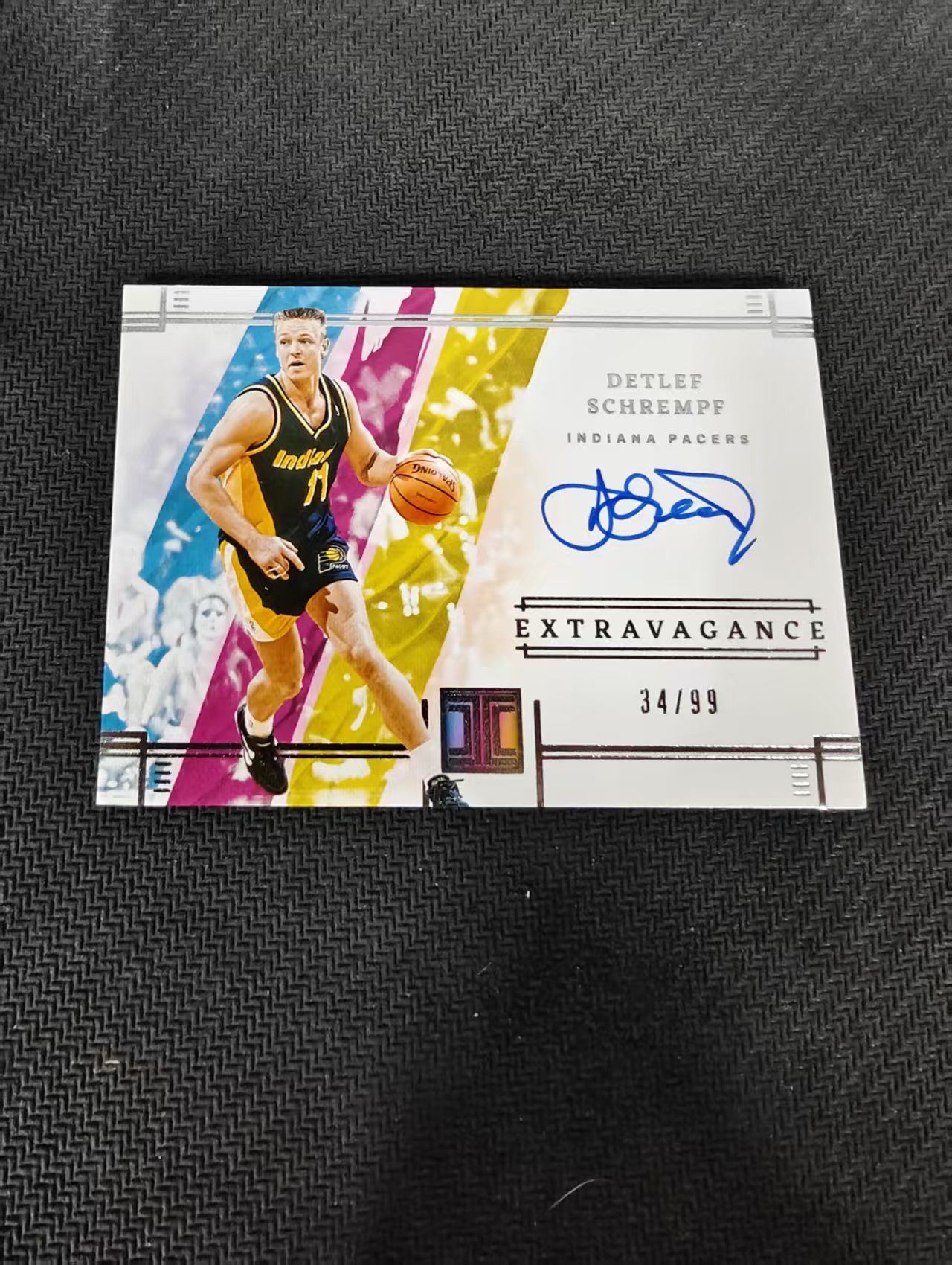 【汽水拍卖】2021-22 Panini Impeccable Detlef Schrempf 施拉姆夫 步行者 小真金 99编 奢华签 签字 卡签