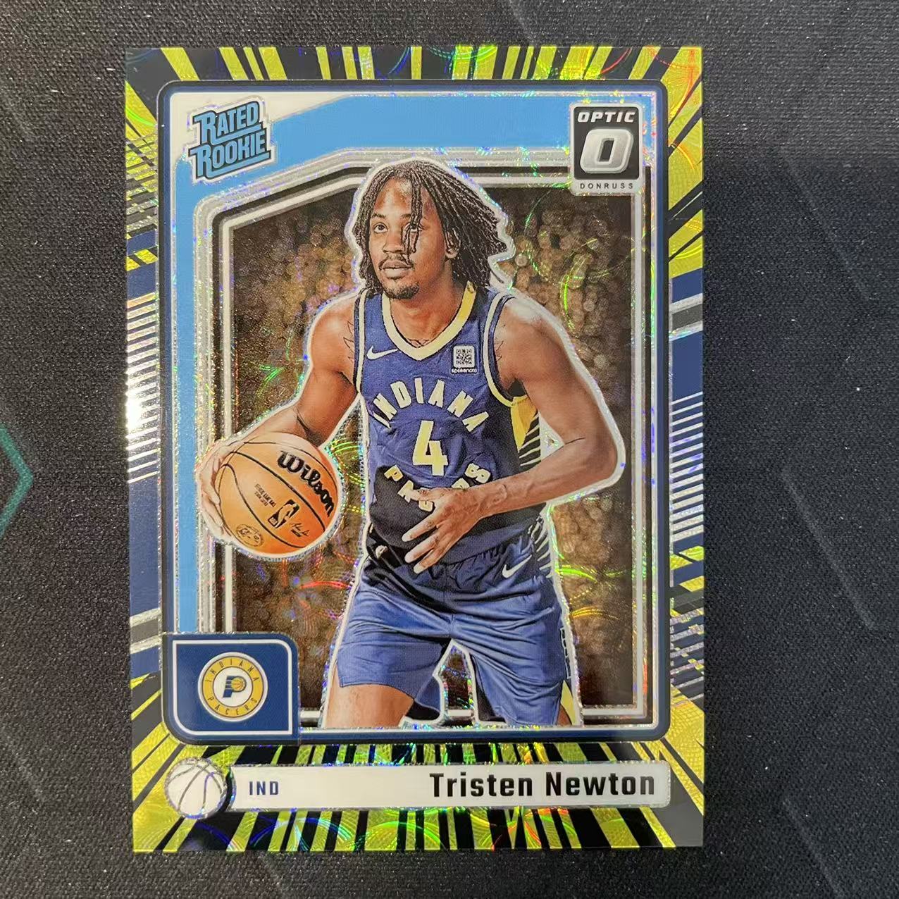 2024-25 Panini Donruss Tristen Newton 【阿福代卖】特里斯坦 牛顿 步行者 杜蕾斯op 电力折 黑金圈圈折 75编 收藏必备(行行行A)
