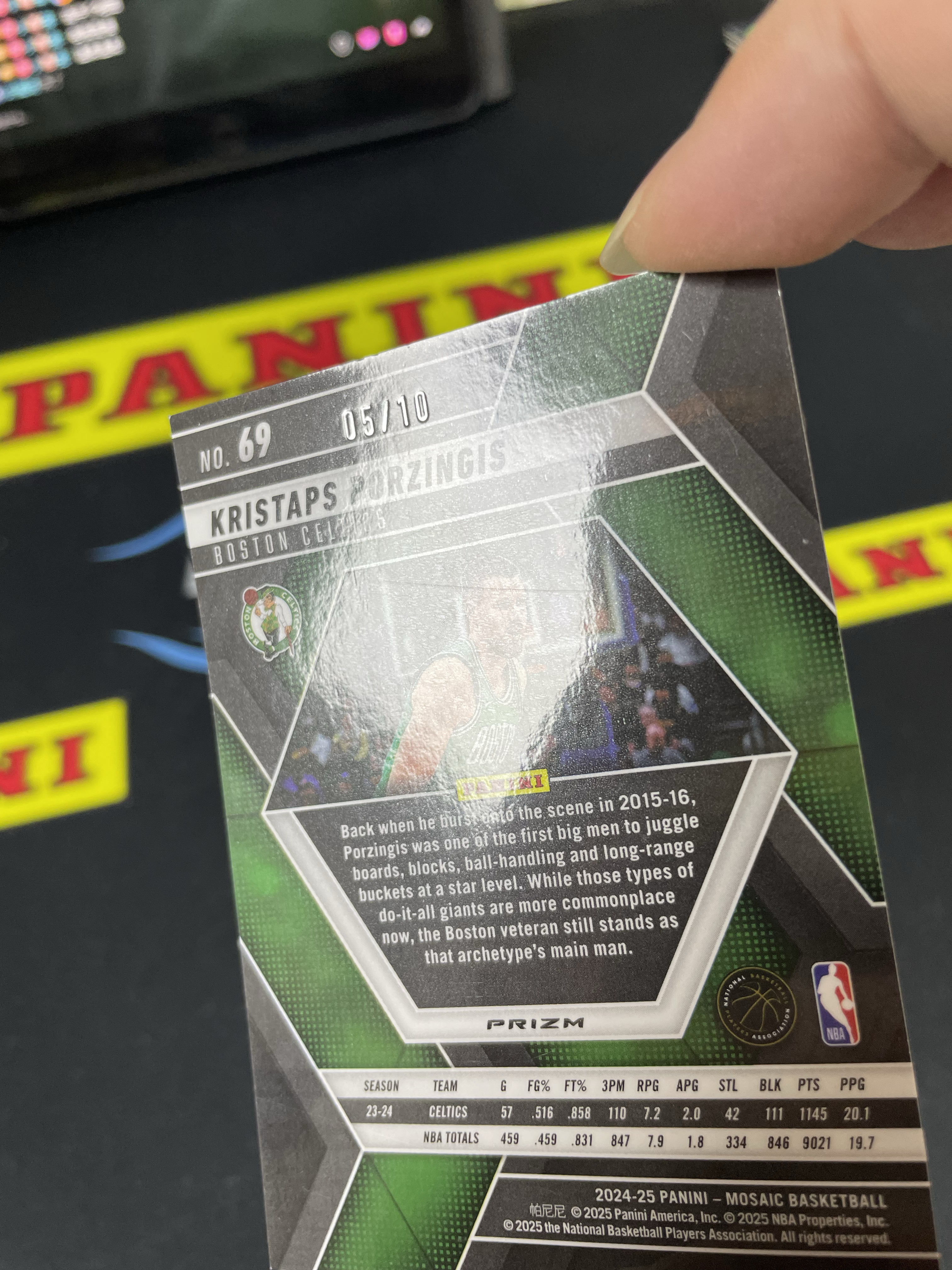 【皮成仙拍卖 统一手续费6%】 PANINI 24-25 杜蕾斯 OPTIC 凯尔特人 KRISTAPS PORZINGIS 波尔津吉斯 金圈圈折 10编 瑕疵如图【只发顺丰】kirbybest192