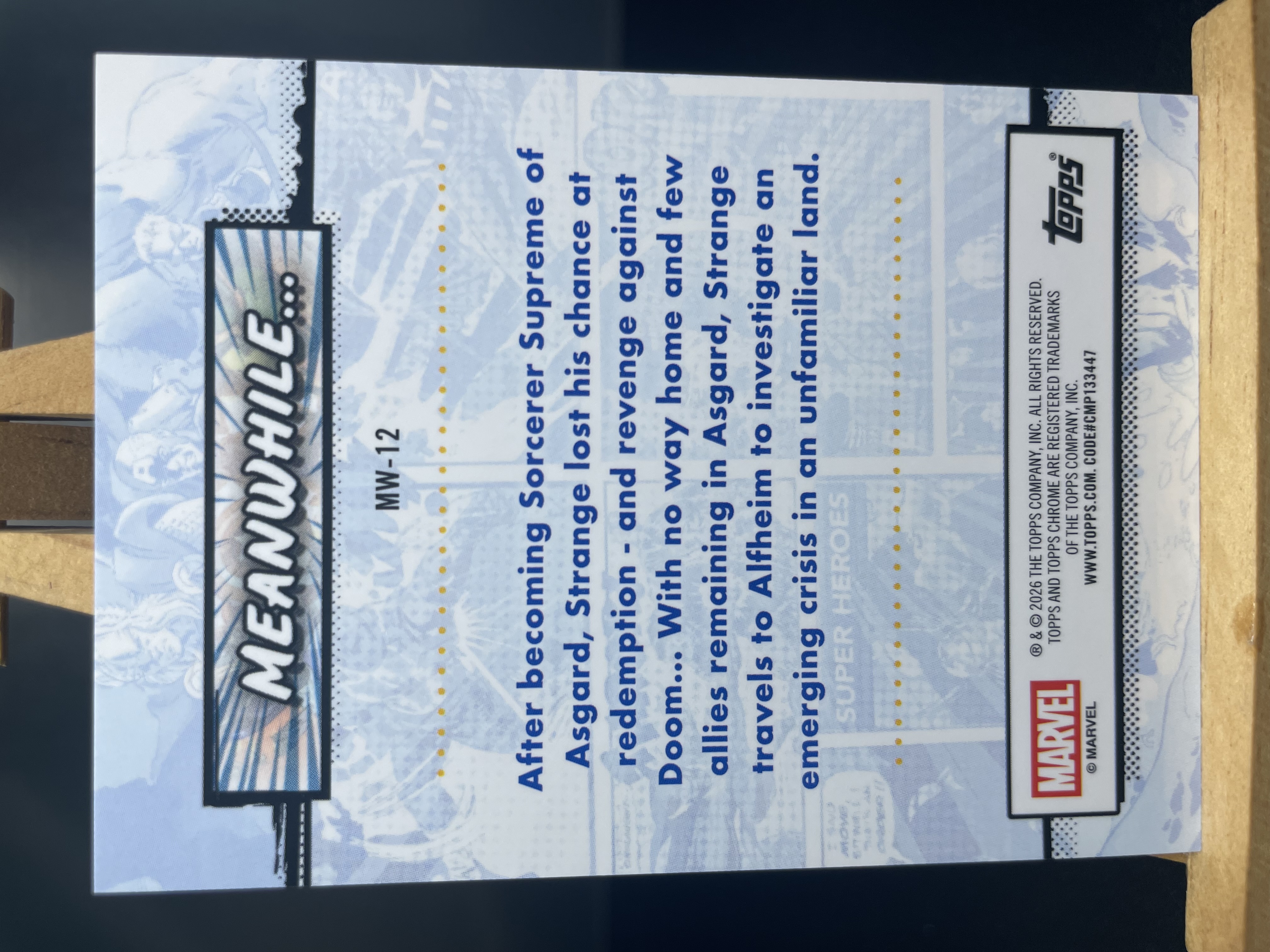 (B5)2026 TOPPS MARVEL 折射 奇异博士全新征程 实卡好看 收藏凑套必备 卡品如图 !!!