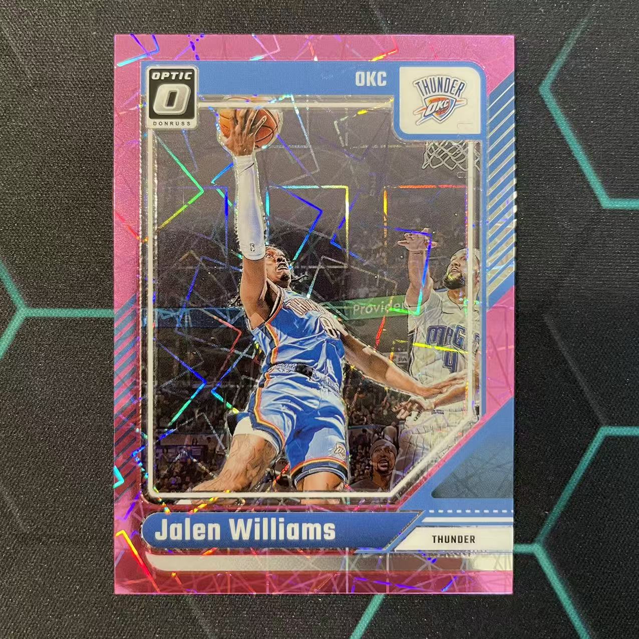 2024-25 Panini Donruss Jalen Williams 【阿福代卖】 杰伦 威廉姆斯 雷霆 杜蕾斯OP 粉格子折 79编 收藏必备 (行行行)