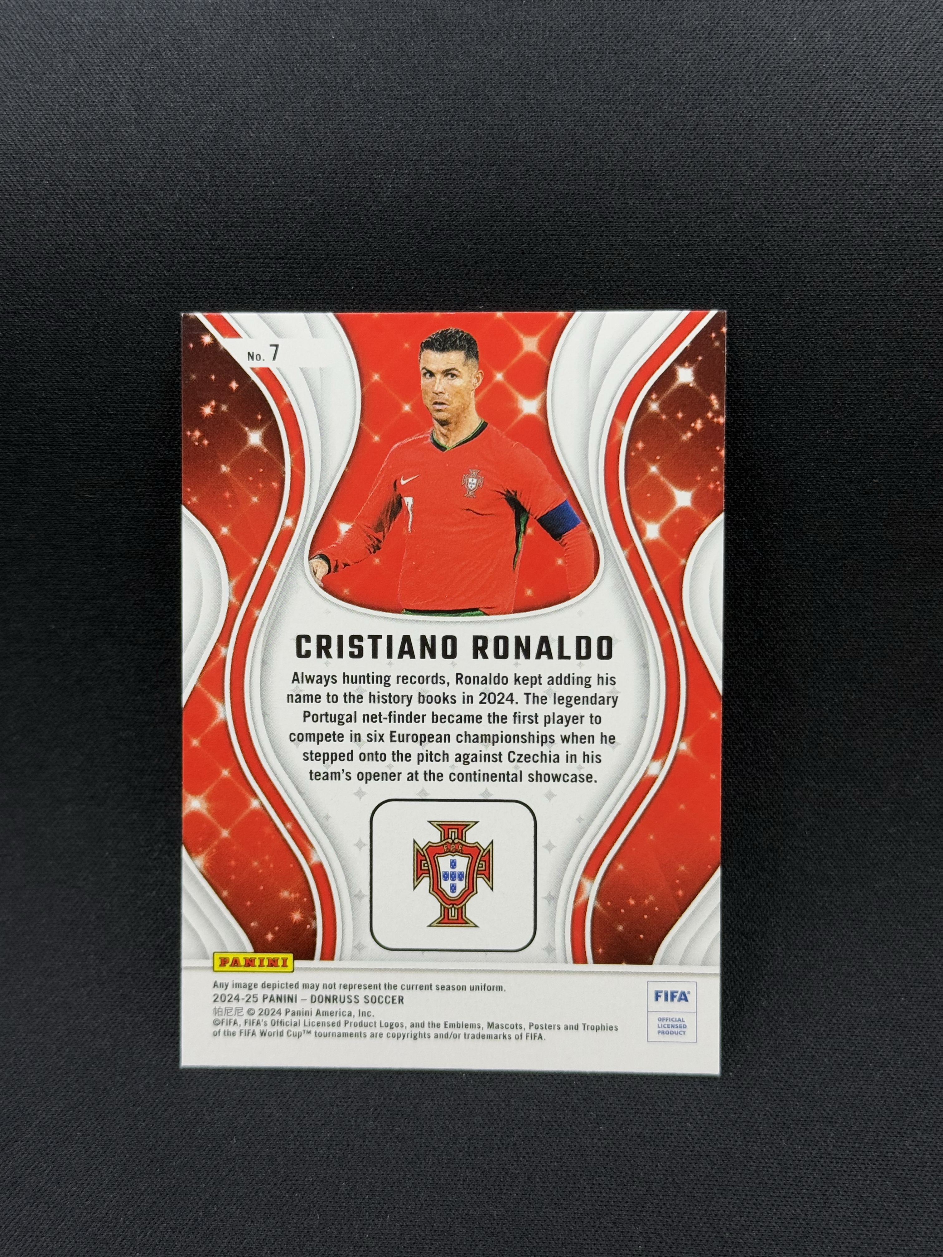 2024-25 Panini Donruss Cristiano Ronaldo 【小贝代拍】杜蕾斯 葡萄牙 皇马 曼联 总裁 C罗 魔术师特卡 红折 队色 红配红 卡品如图 拍前看描述 XNP