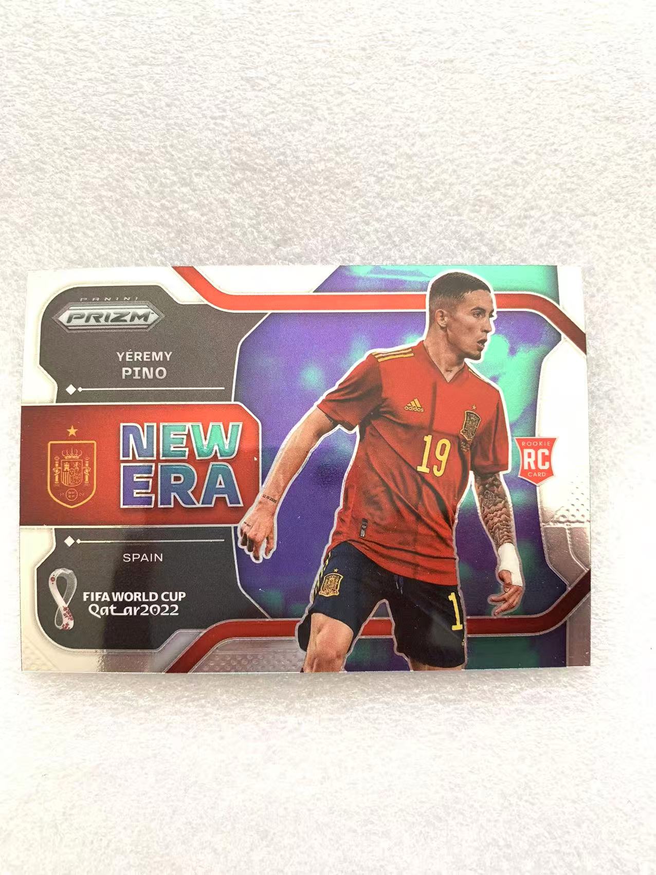 2022 Panini Prizm yeremy pino 耶雷米 皮诺 新秀RC 西班牙 特卡 世界杯PZ 卡品如图 W004M