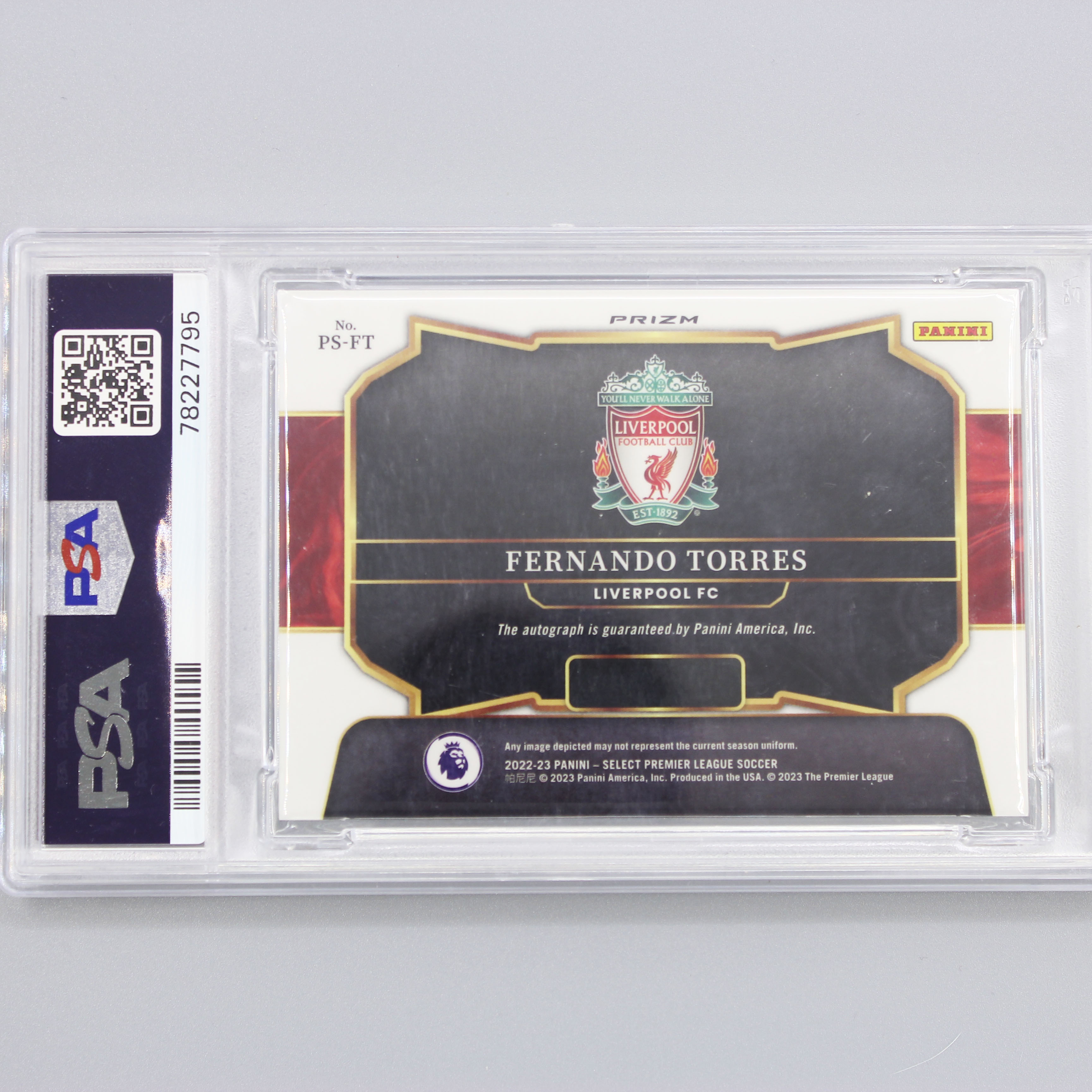2023-24 Panini Select Fernando Torres 西班牙利物浦切尔西传奇 费尔南多 托雷斯 银折签字 PSA9分!! 墨迹完美!!!【HOPE代卖(4.5%含卡淘)】