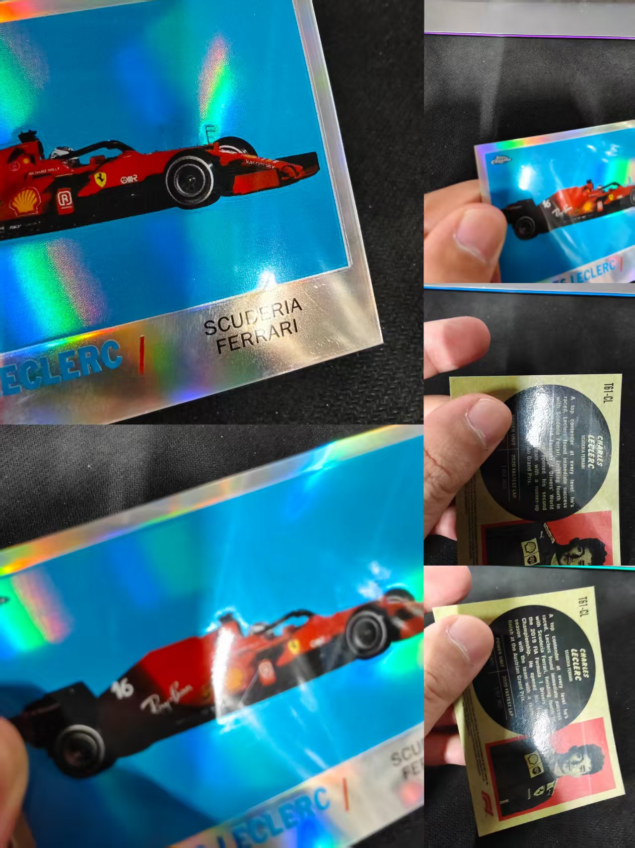 2021 Topps Chrome Charles Leclerc F1 法拉利 勒克莱尔 银折 F1 划痕 边角瑕疵 #CL