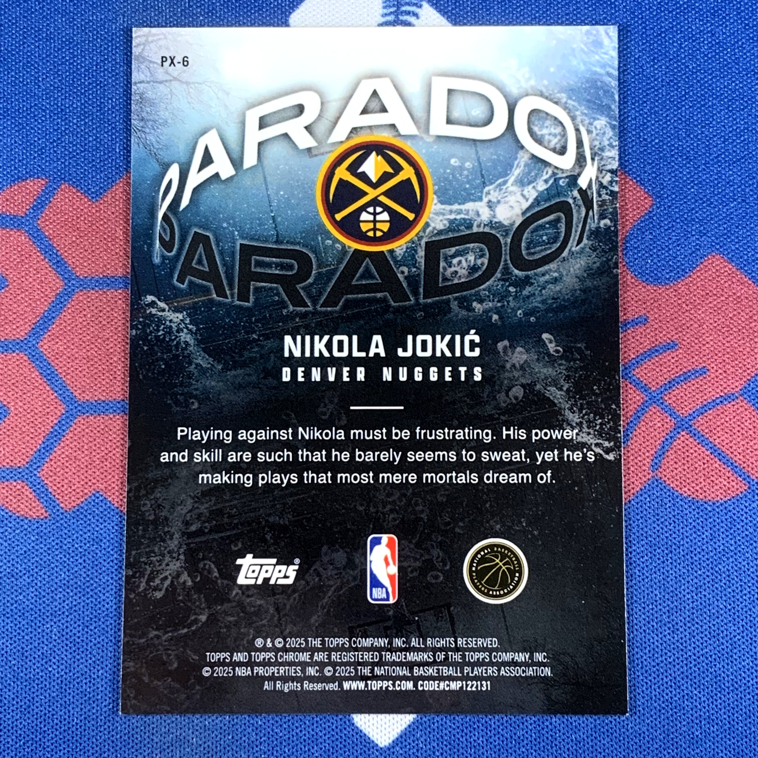 2025-26 Topps Chrome Nikola Jokic 【海宝】TC 掘金约基奇约老师
