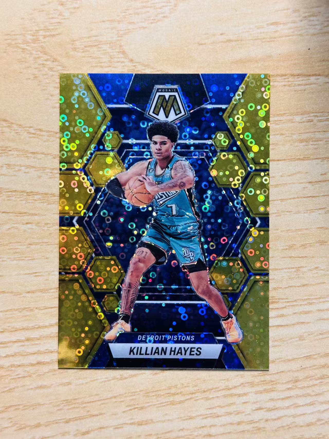 2022-23 Panini Mosaic Killian Hayes 嘿嘿代卖 马赛克 基利安 海斯 金泡泡折 10编 低编 活塞 收藏必备