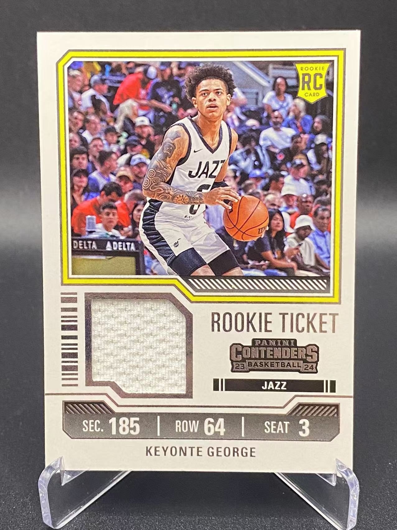 2023-24 【六六代卖 预付快速回款】 Contenders Keyonte George 乔治 爵士 球票 新秀 球衣实物 瑕疵如图(haow)